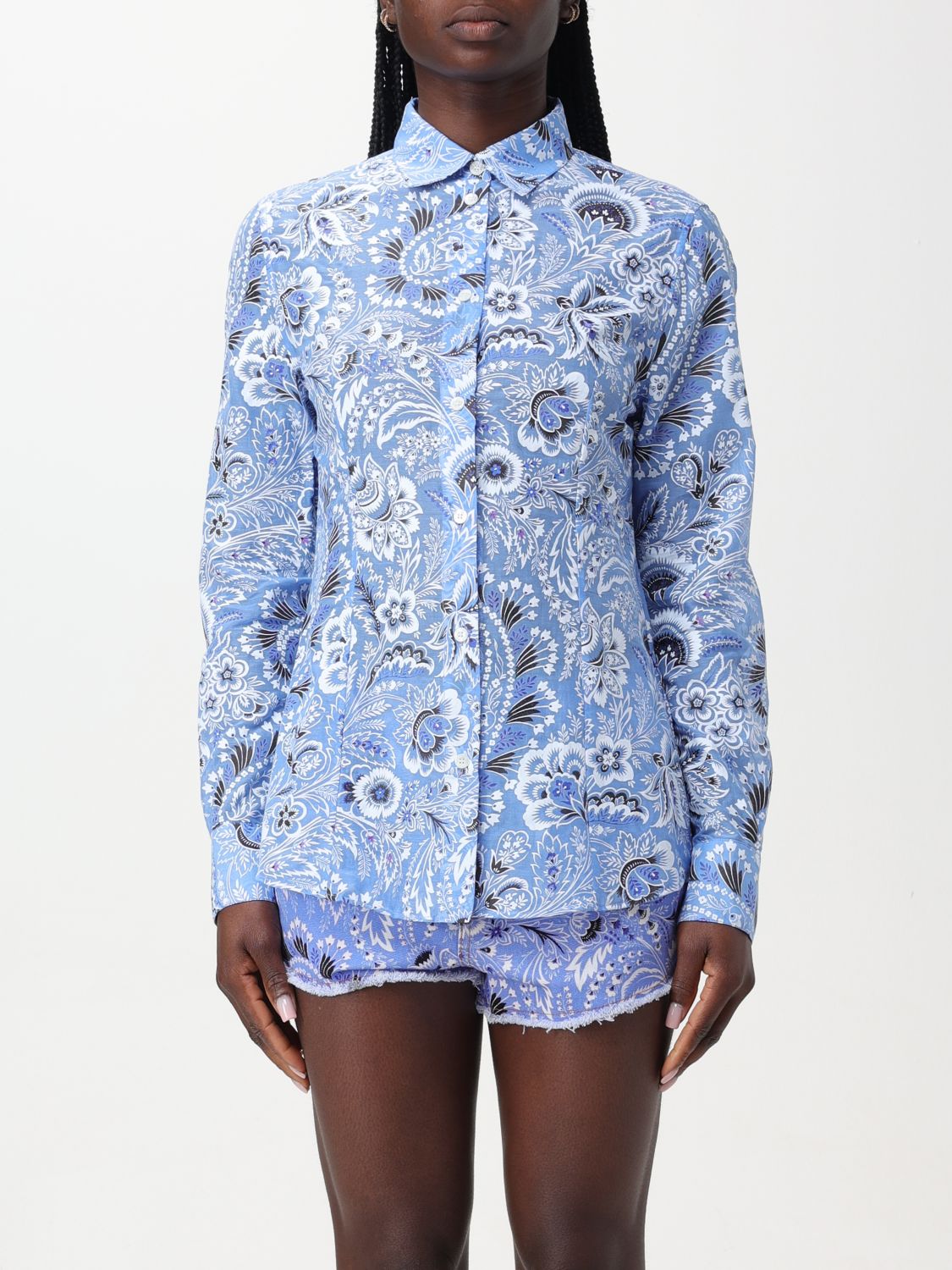 Etro Shirt ETRO Woman colour Blue