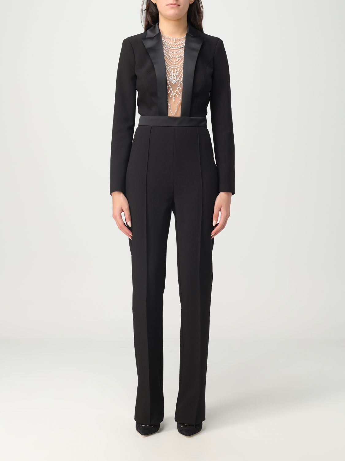 Elisabetta Franchi Jumpsuits ELISABETTA FRANCHI Woman colour Black