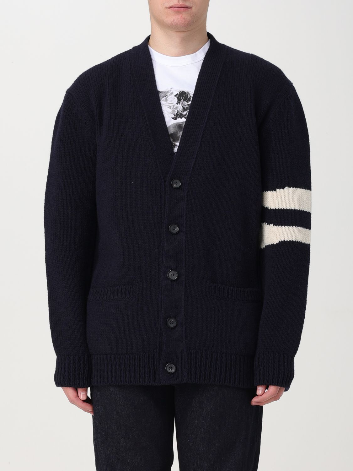 Alexander McQueen Cardigan ALEXANDER MCQUEEN Men colour Blue