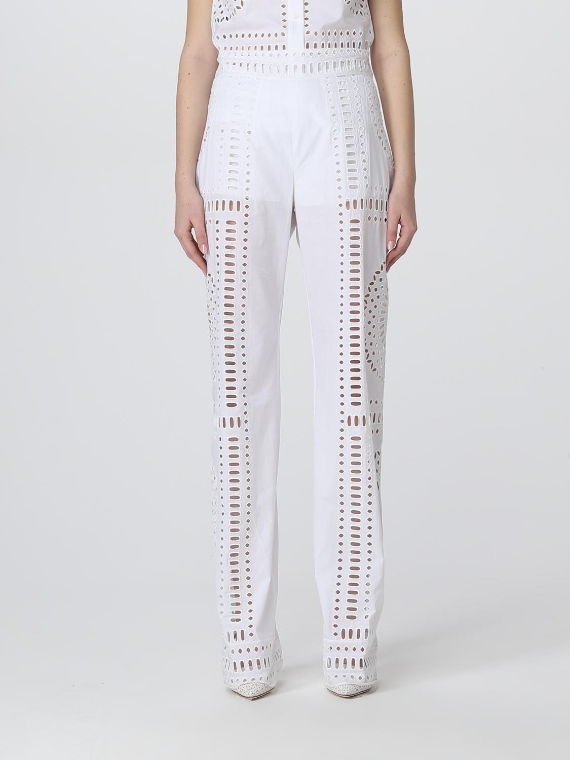 Alberta Ferretti Trousers ALBERTA FERRETTI Woman colour White