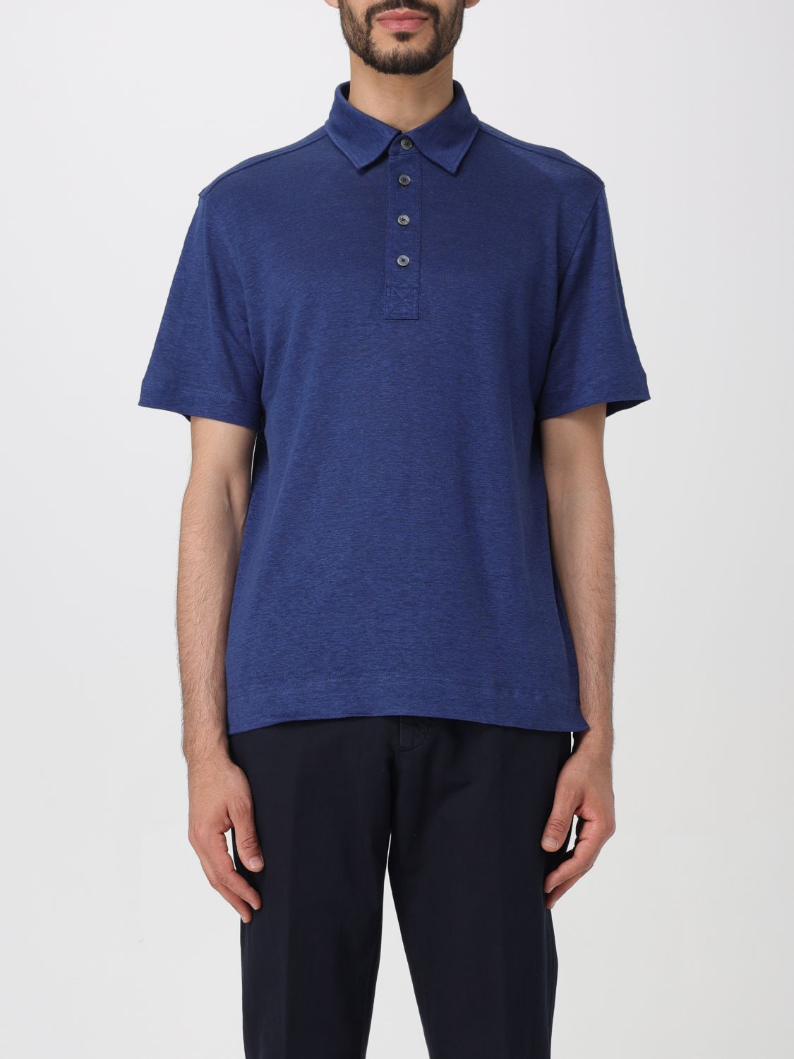 zegna Polo Shirt ZEGNA Men colour Blue