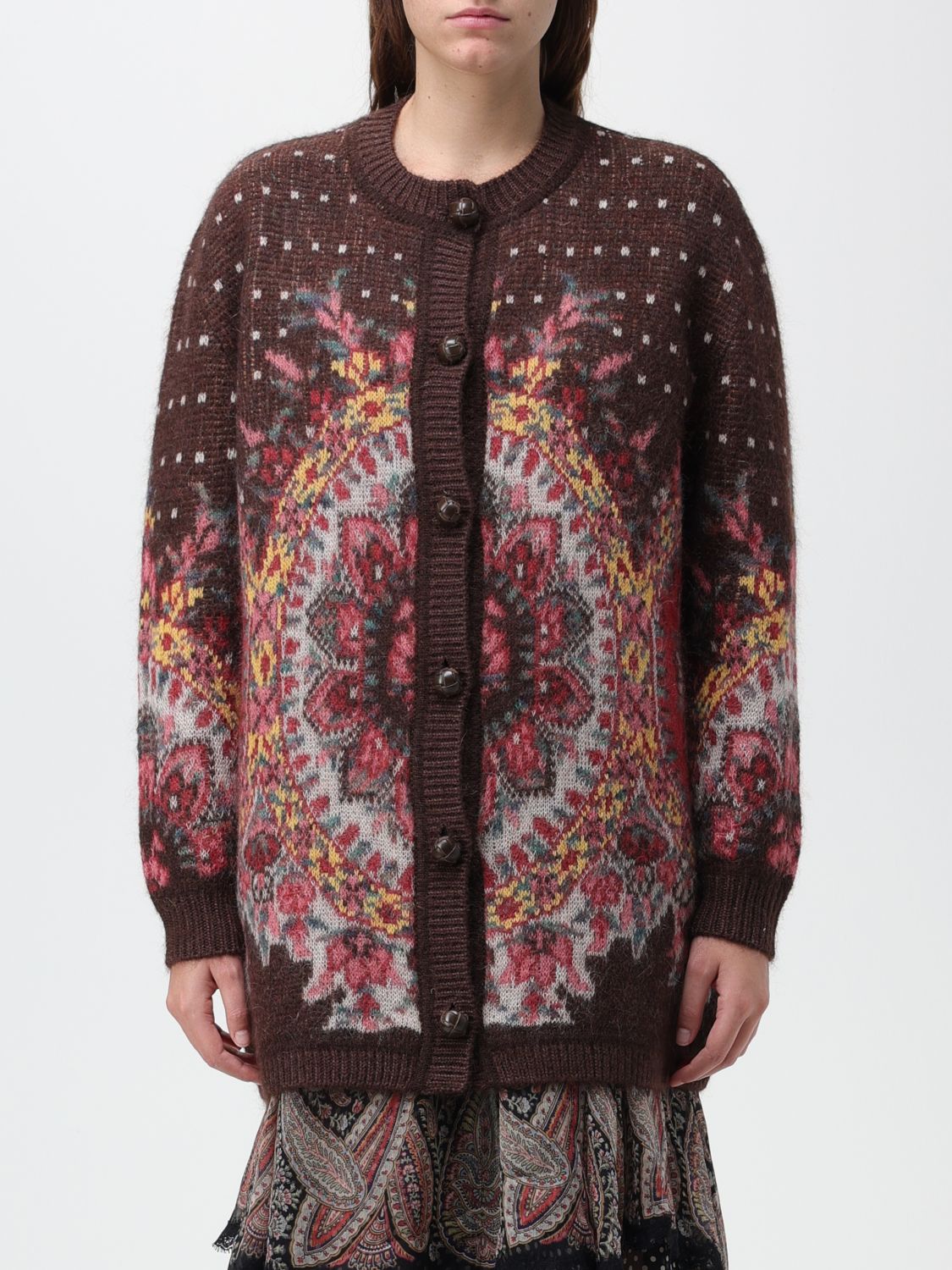 Etro Cardigan ETRO Woman colour Brown