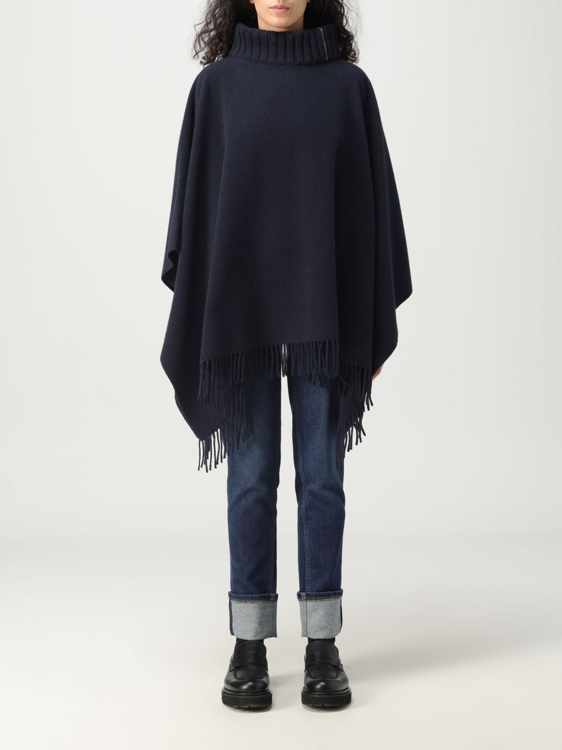 Fabiana Filippi Cloak FABIANA FILIPPI Woman colour Blue