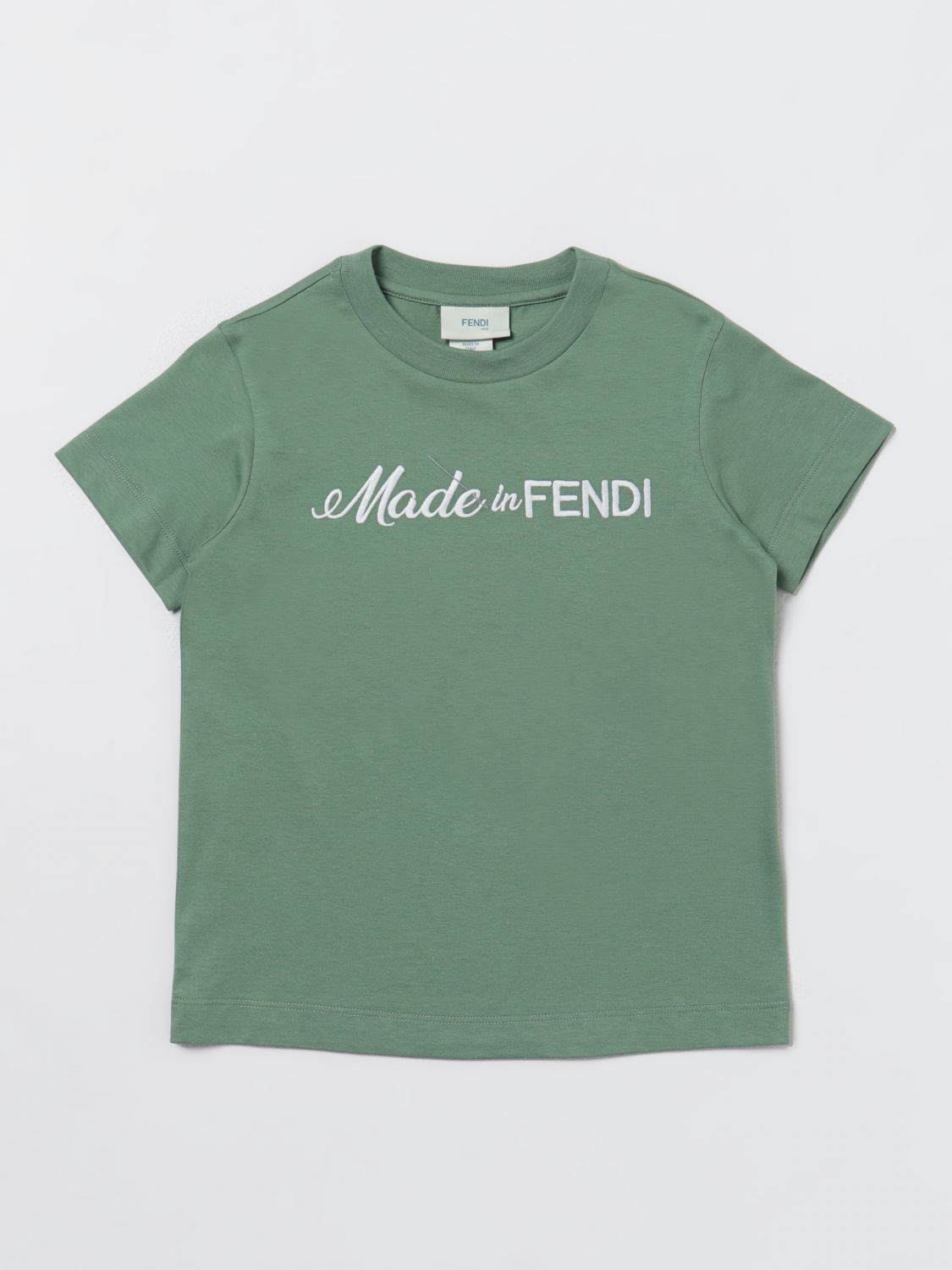 Fendi Kids T-Shirt FENDI KIDS Kids colour Green