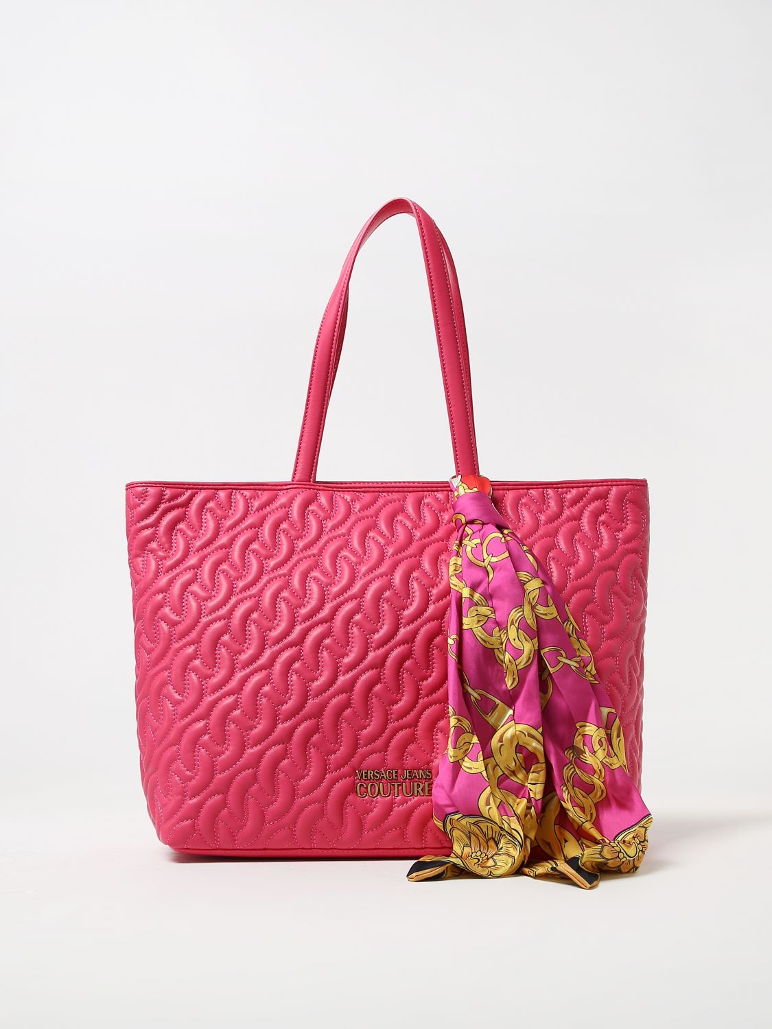 Versace Jeans Couture Tote Bags VERSACE JEANS COUTURE Woman colour Fuchsia