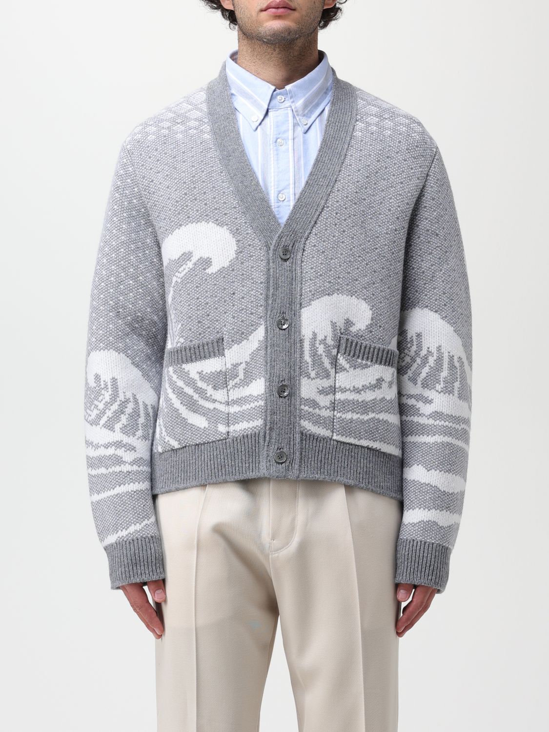 Thom Browne Cardigan THOM BROWNE Men colour Grey