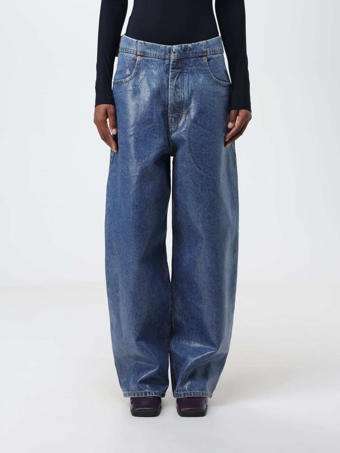 MM6 Maison Margiela Jeans MM6 MAISON MARGIELA Woman colour Blue