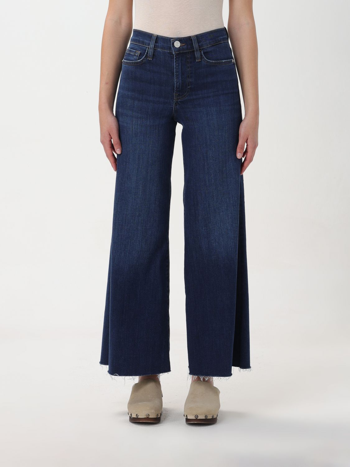 Frame Trousers FRAME Woman colour Denim