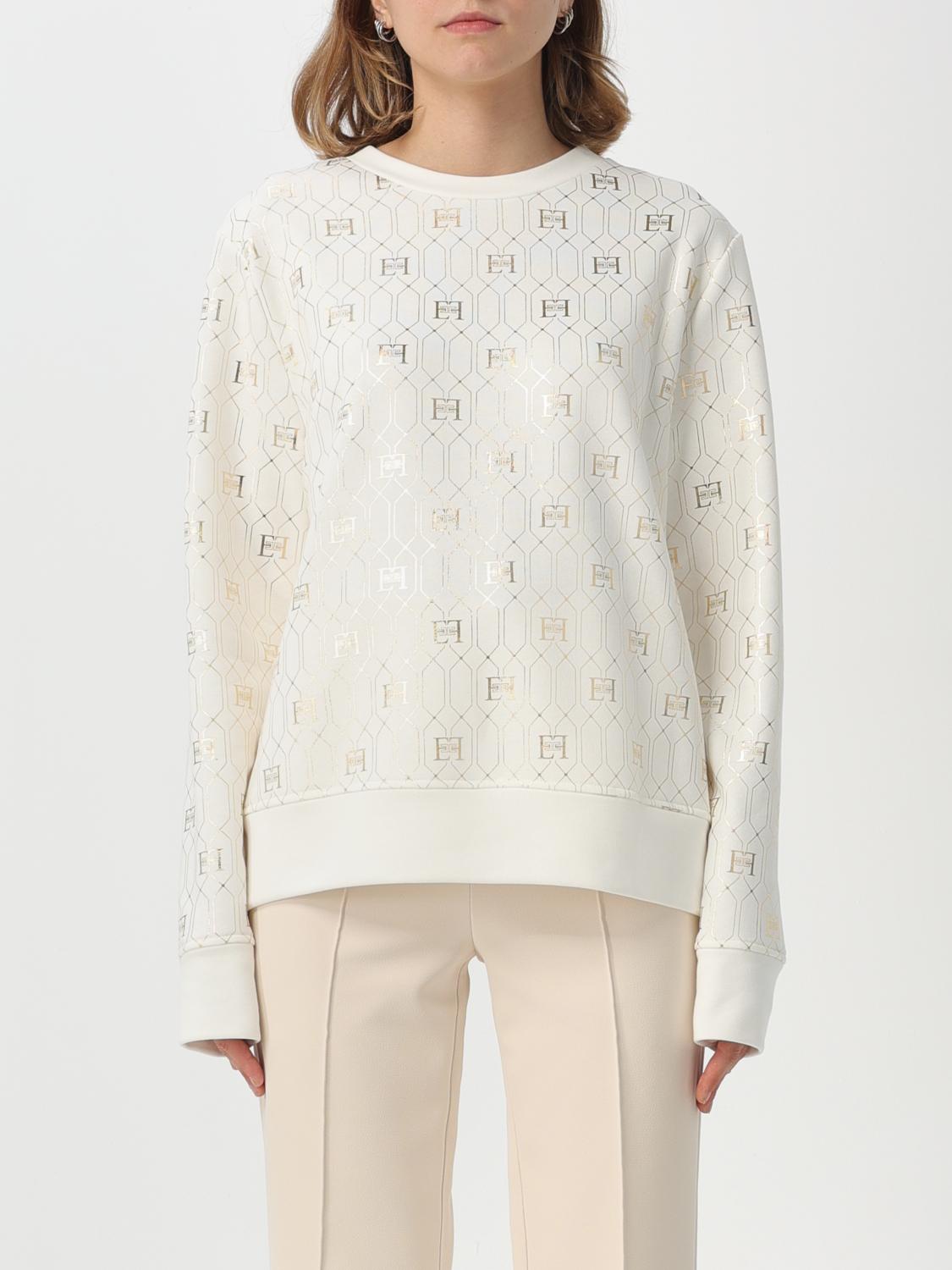 Elisabetta Franchi Sweatshirt ELISABETTA FRANCHI Woman colour Ivory