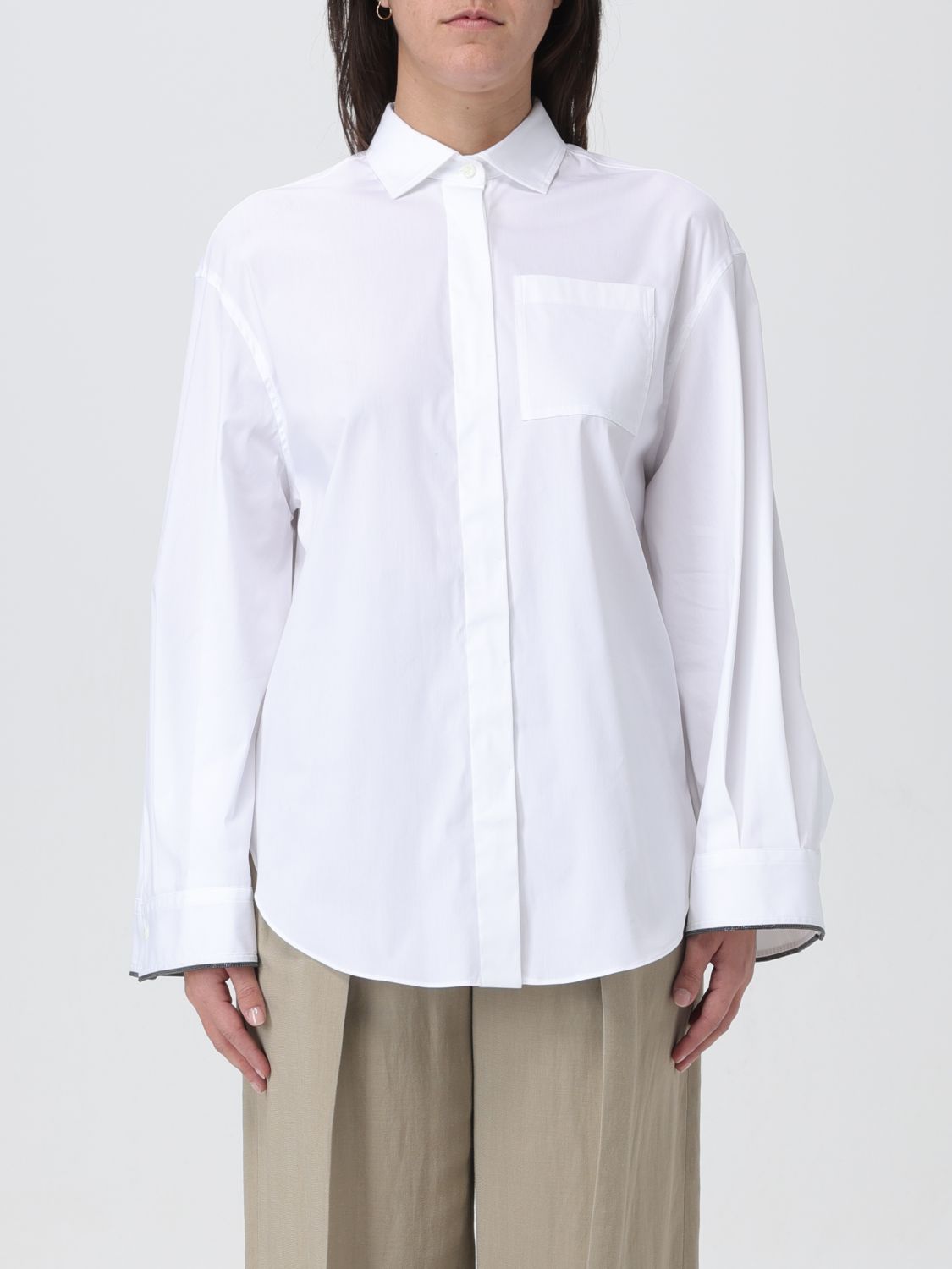 Brunello Cucinelli Shirt BRUNELLO CUCINELLI Woman colour White