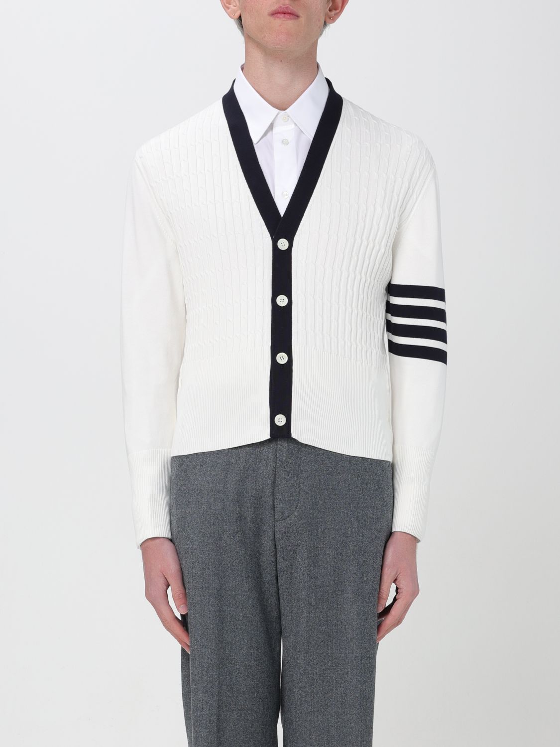 Thom Browne Cardigan THOM BROWNE Men colour White