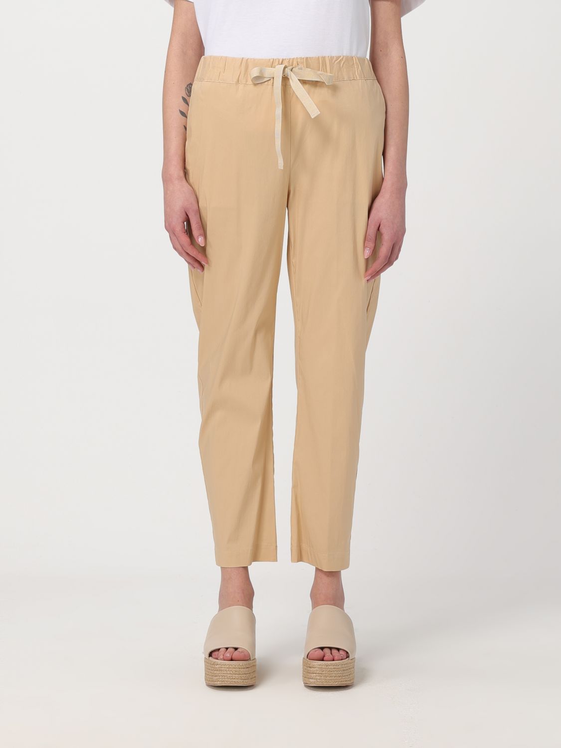 Semicouture Trousers SEMICOUTURE Woman colour Sand