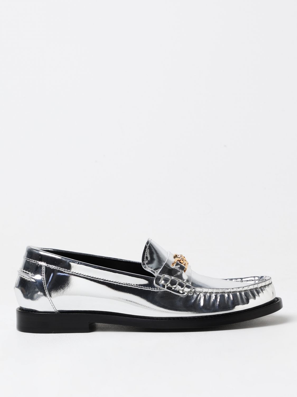 Versace Loafers VERSACE Woman color Silver