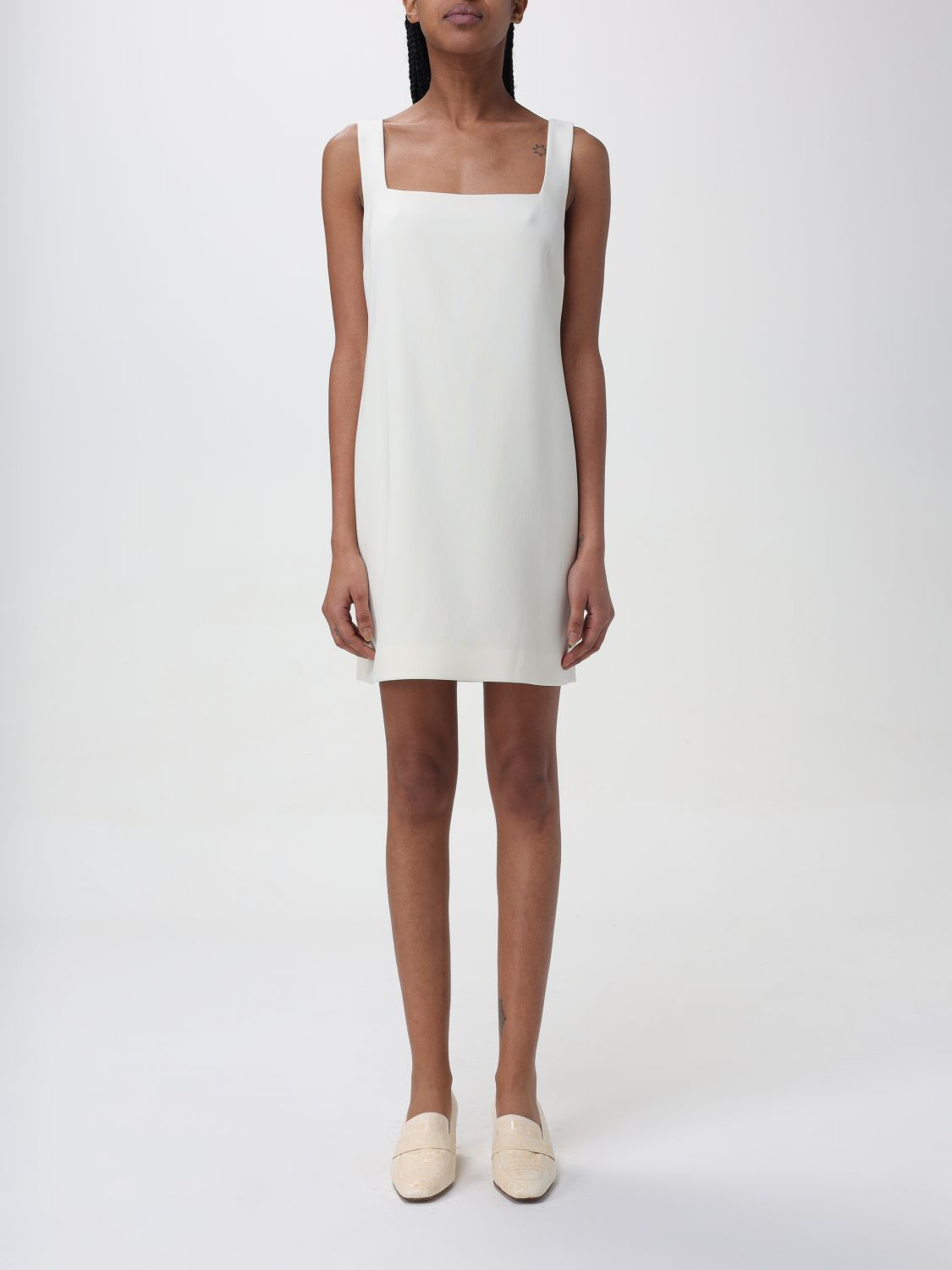 Theory Dress THEORY Woman colour Ivory