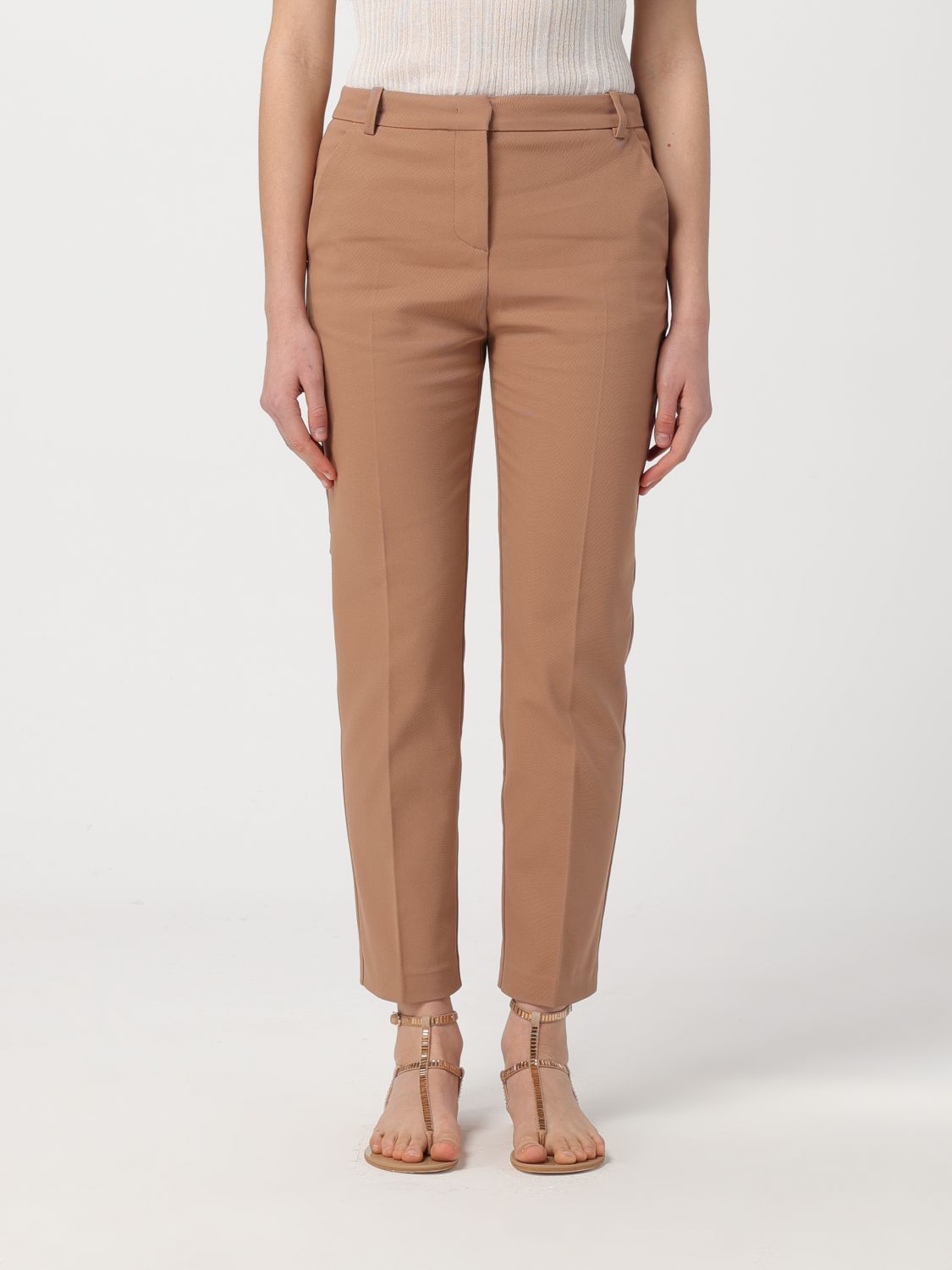 Pinko Trousers PINKO Woman colour Beige