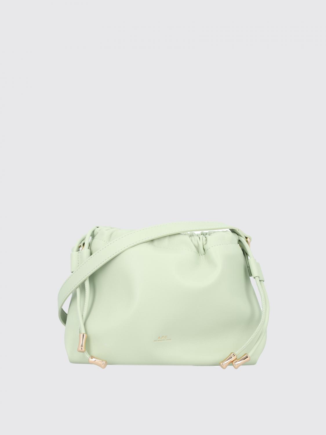 A.P.C. Crossbody Bags A. P.C. Woman color Green