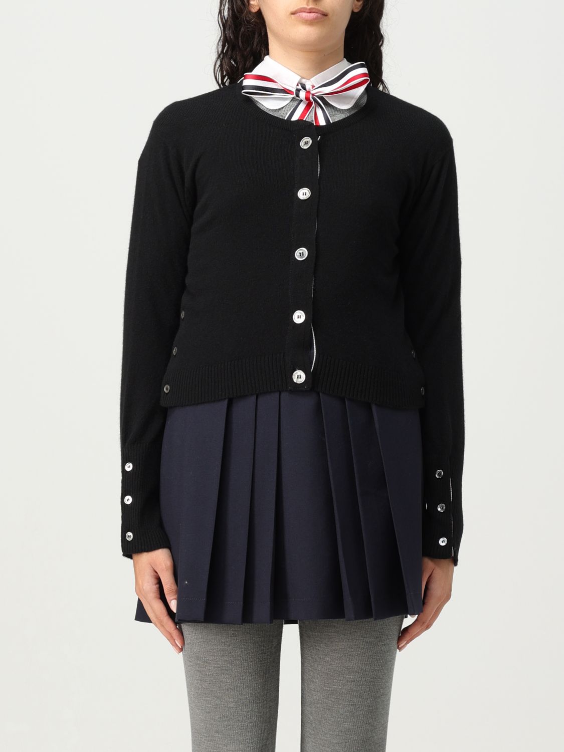 Thom Browne Cardigan THOM BROWNE Woman colour Black