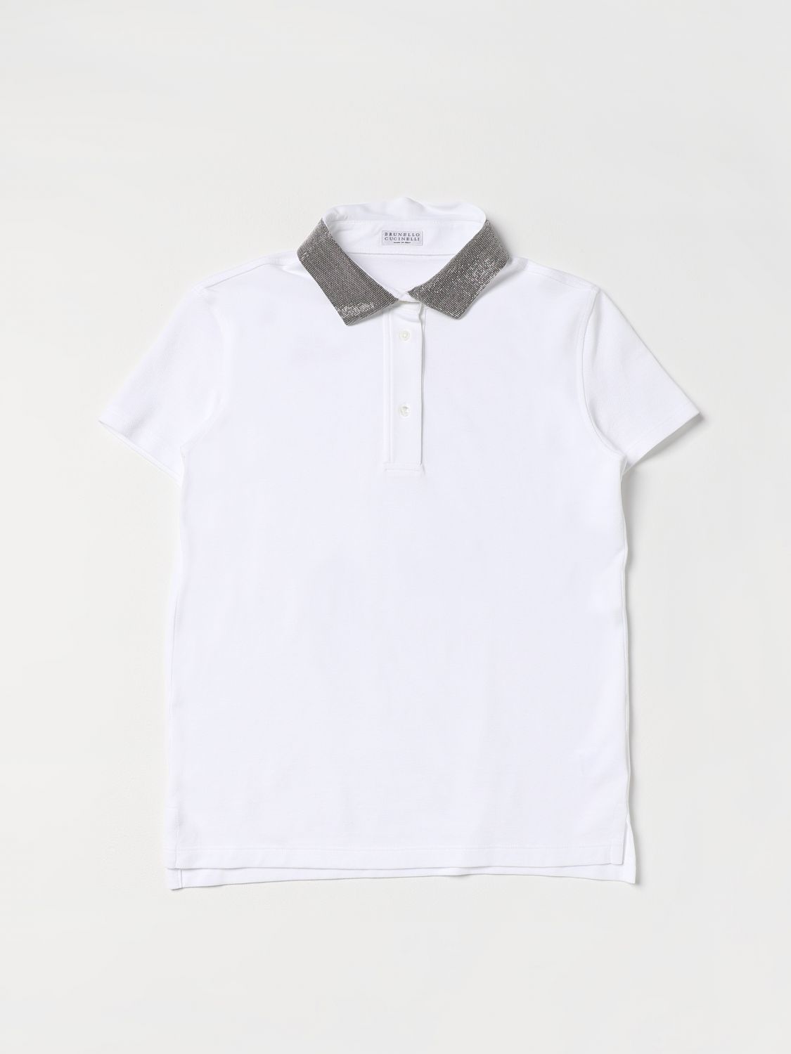 Brunello Cucinelli Polo Shirt BRUNELLO CUCINELLI Kids colour White