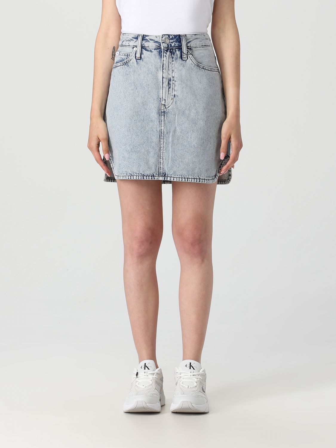 Ck Jeans Skirt CK JEANS Woman colour Denim