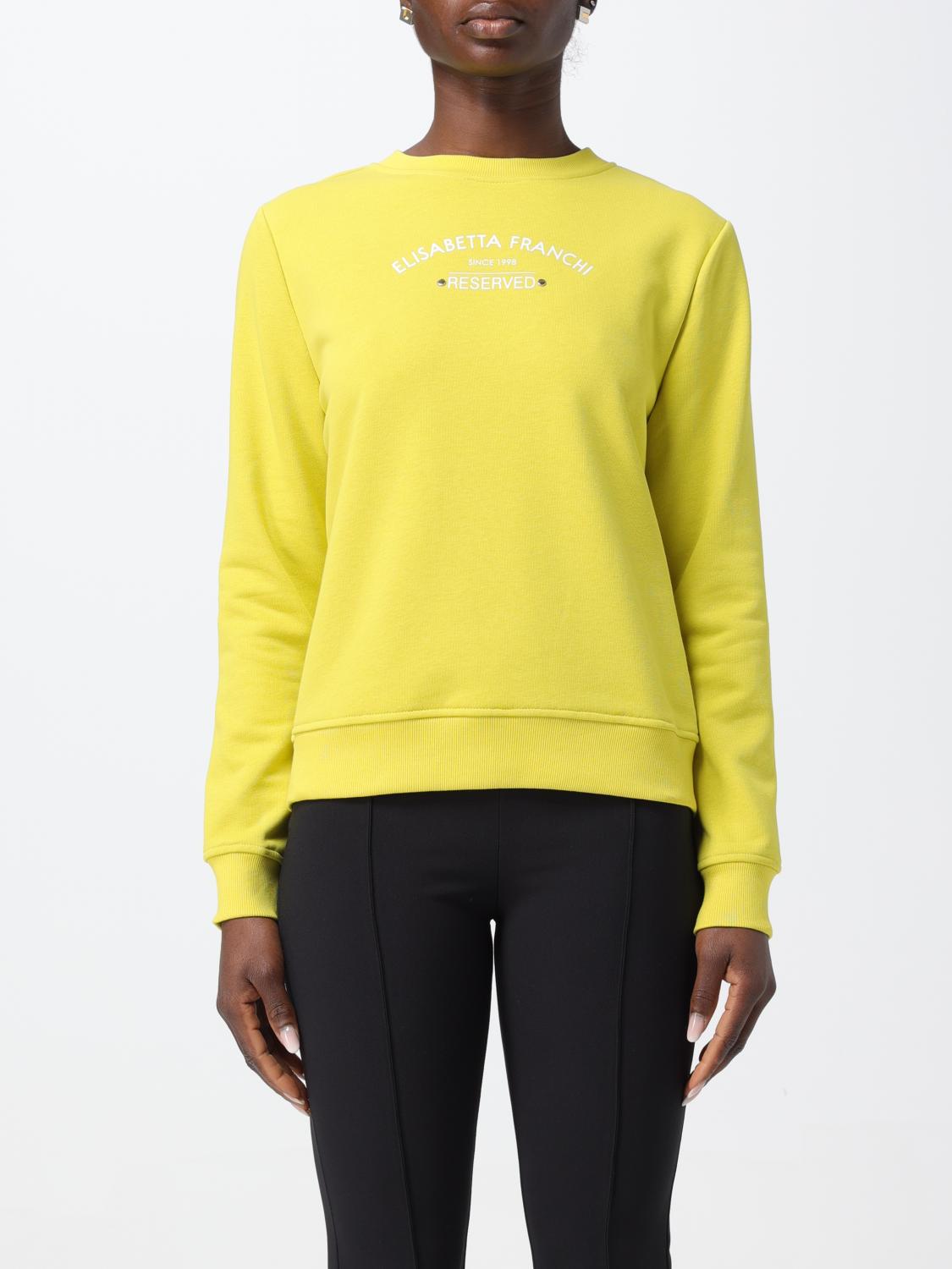 Elisabetta Franchi Sweatshirt ELISABETTA FRANCHI Woman colour Yellow