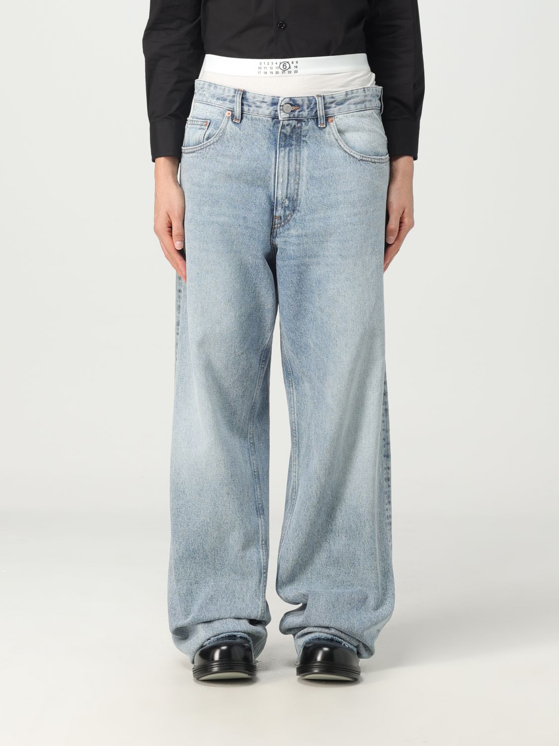 MM6 Maison Margiela Jeans MM6 MAISON MARGIELA Men colour Blue