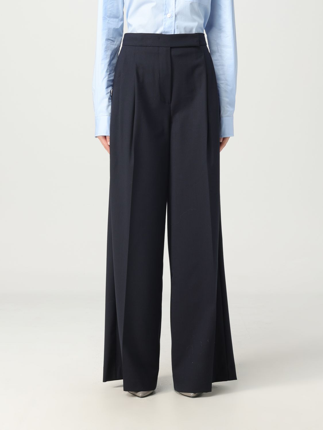 Semicouture Trousers SEMICOUTURE Woman colour Blue