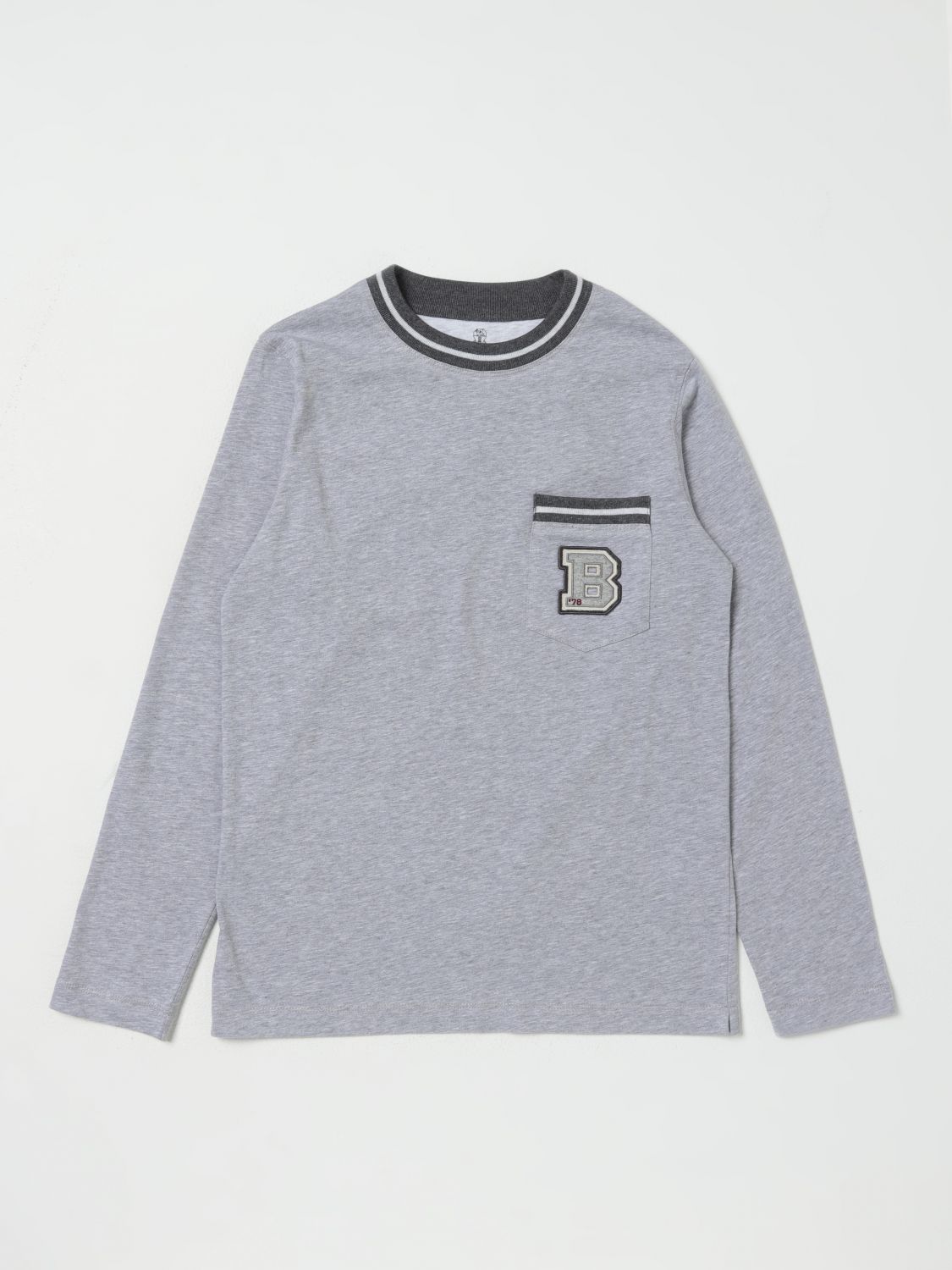 Brunello Cucinelli T-Shirt BRUNELLO CUCINELLI Kids colour Grey