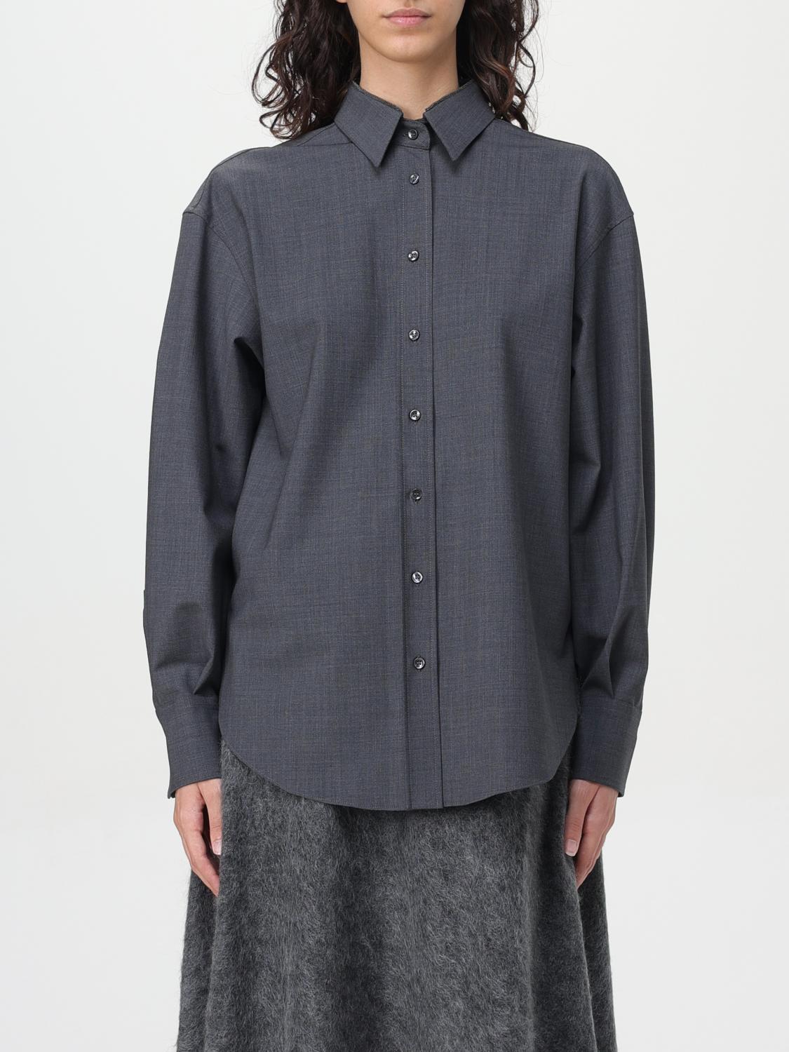 Brunello Cucinelli Shirt BRUNELLO CUCINELLI Woman color Grey