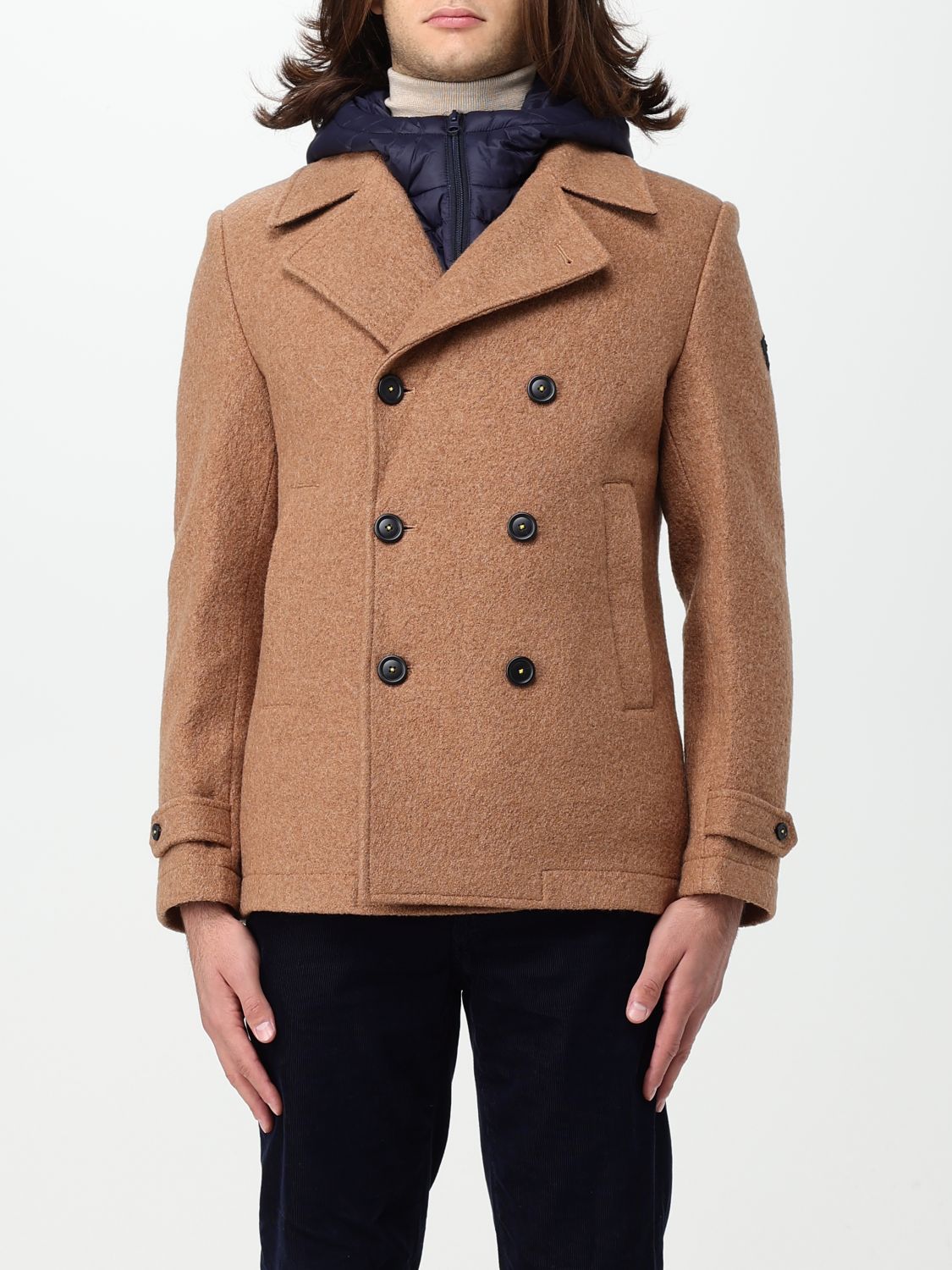 Manuel Ritz Coat MANUEL RITZ Men colour Camel