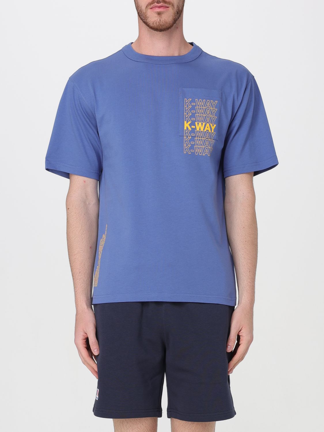 K-Way T-Shirt K-WAY Men color Blue