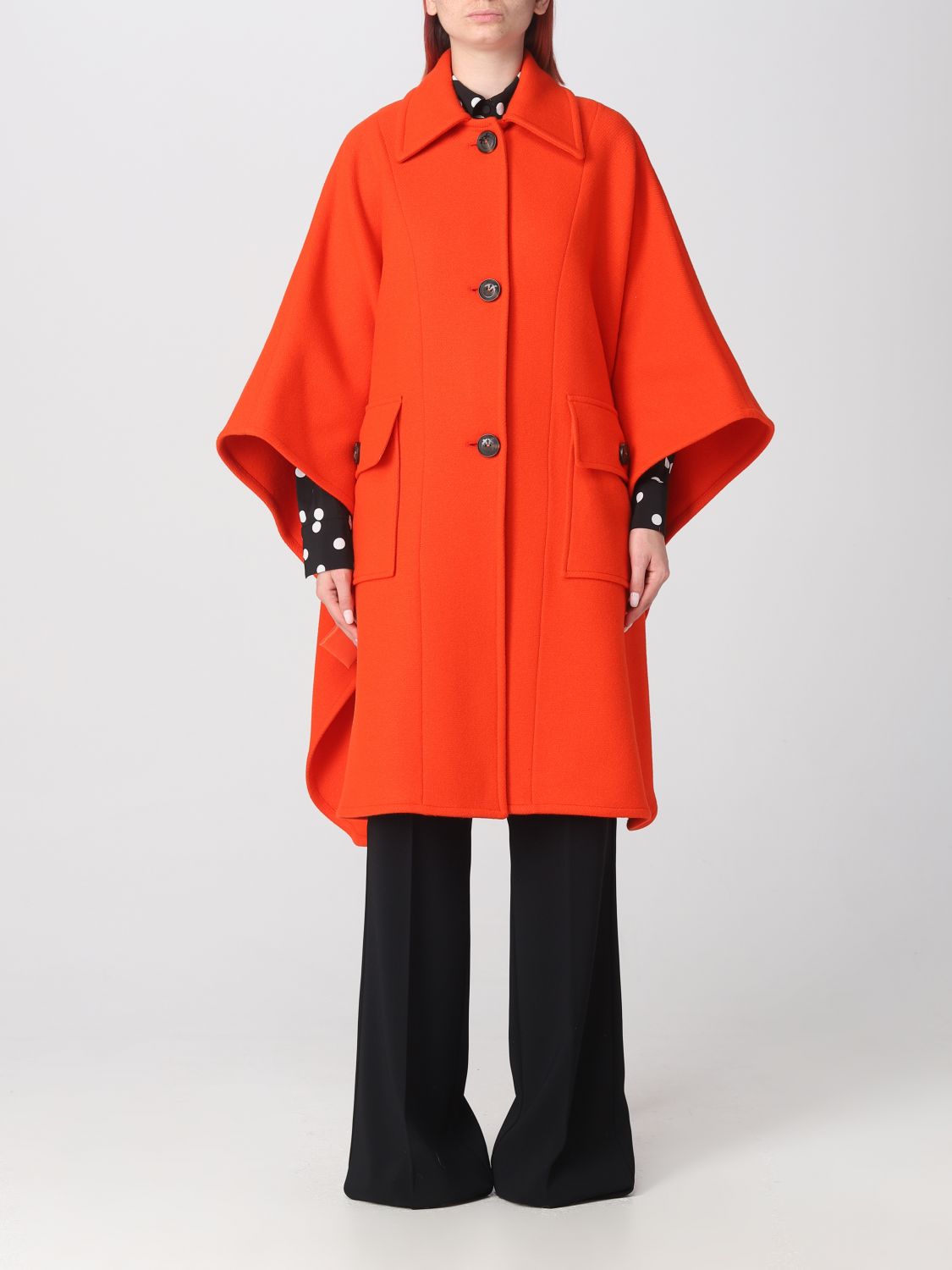 Pinko Cloak PINKO Woman colour Orange