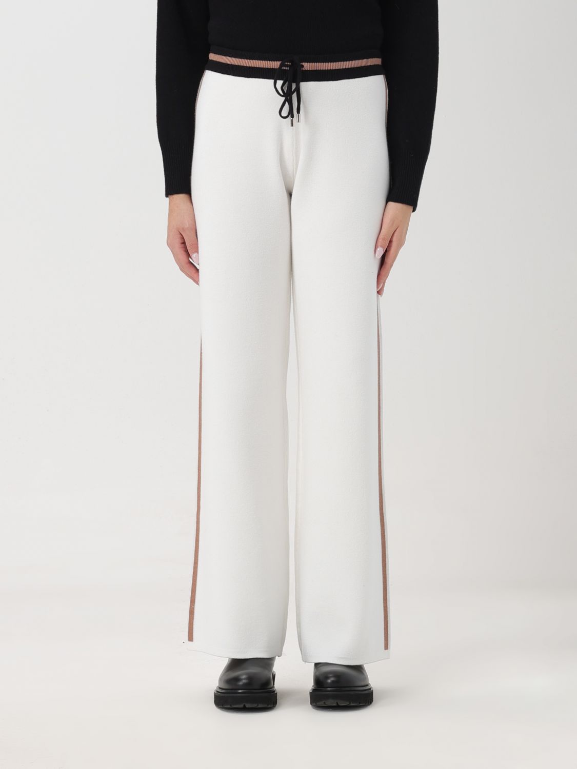 Liu Jo Trousers LIU JO Woman colour Ivory