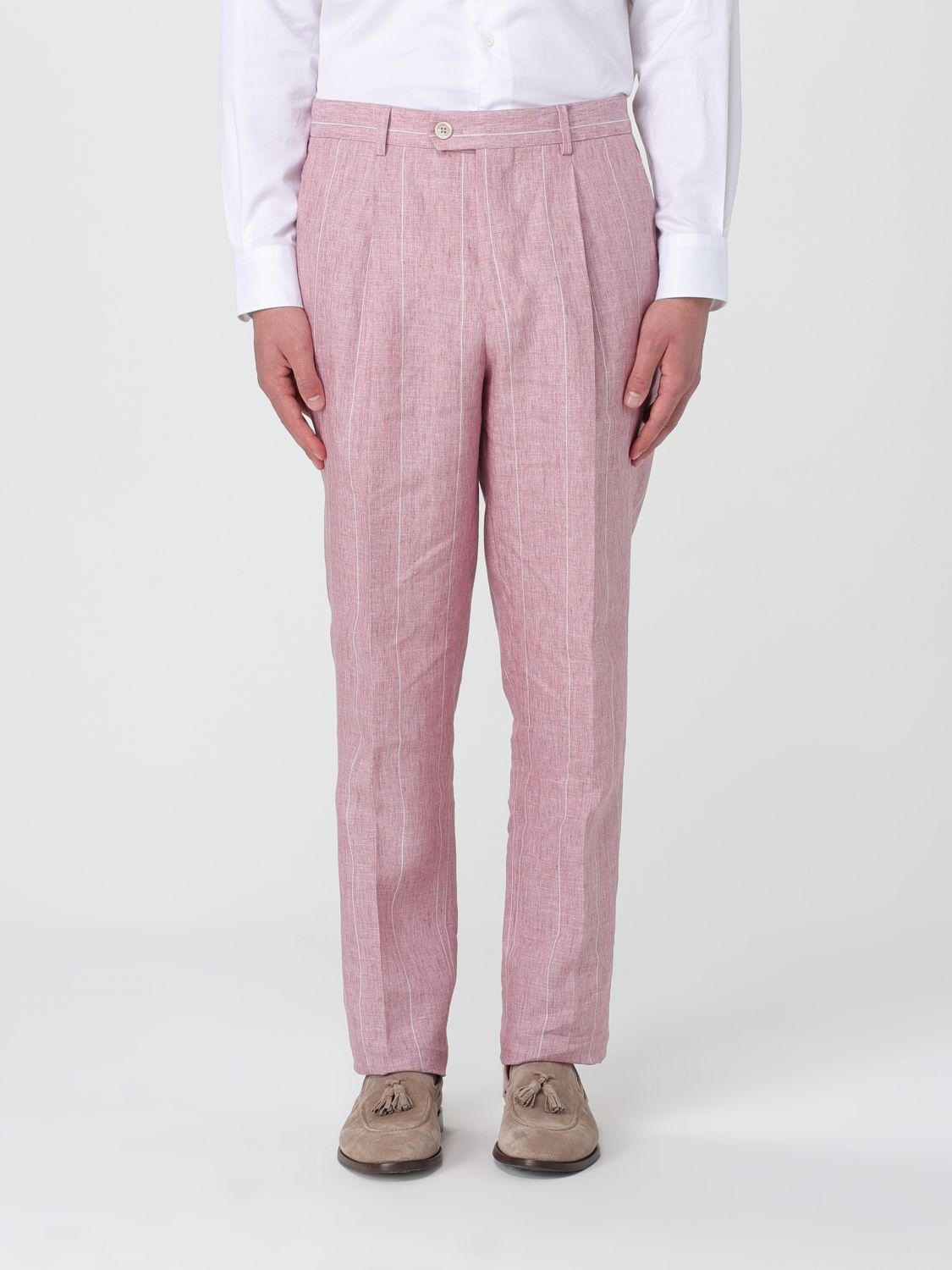 Brunello Cucinelli Trousers BRUNELLO CUCINELLI Men colour Pink