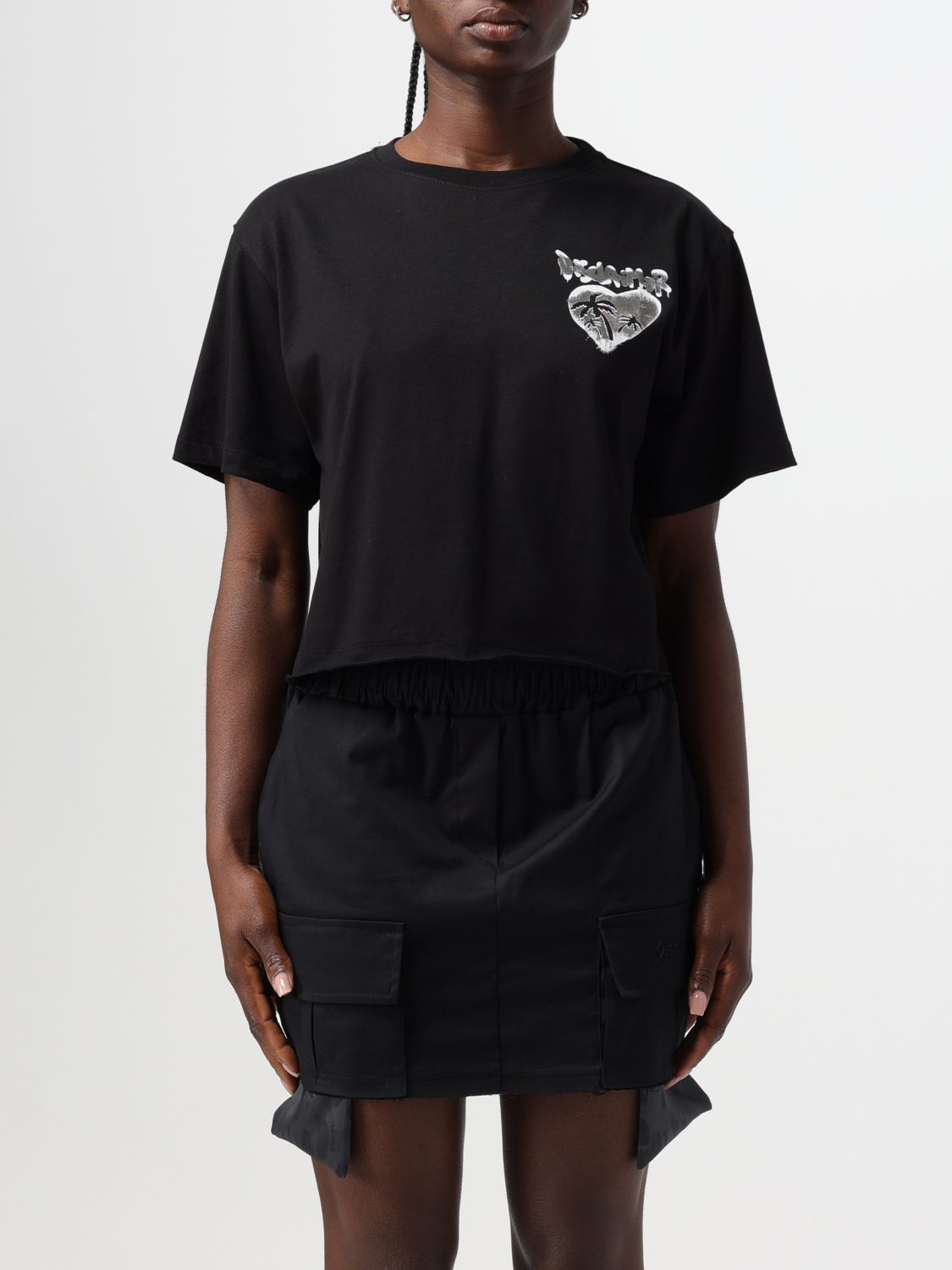 Disclaimer T-Shirt DISCLAIMER Woman color Black
