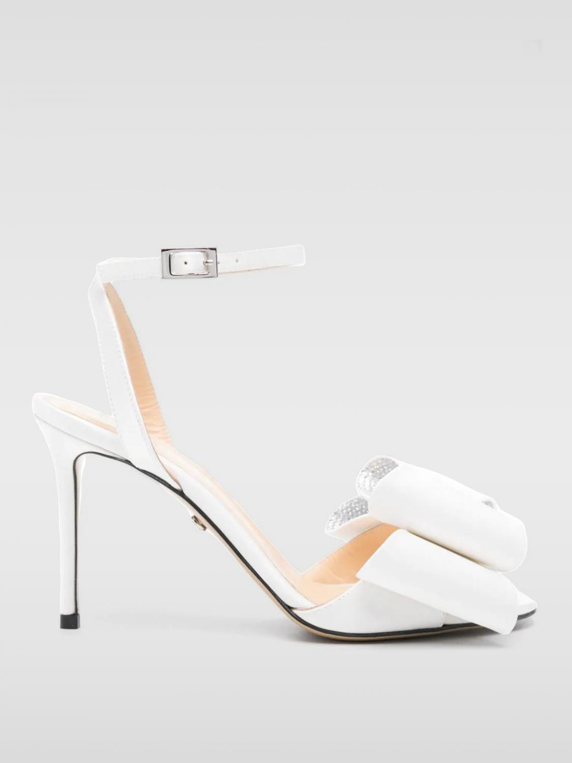 Mach & Mach Heeled Sandals MACH & MACH Woman color White