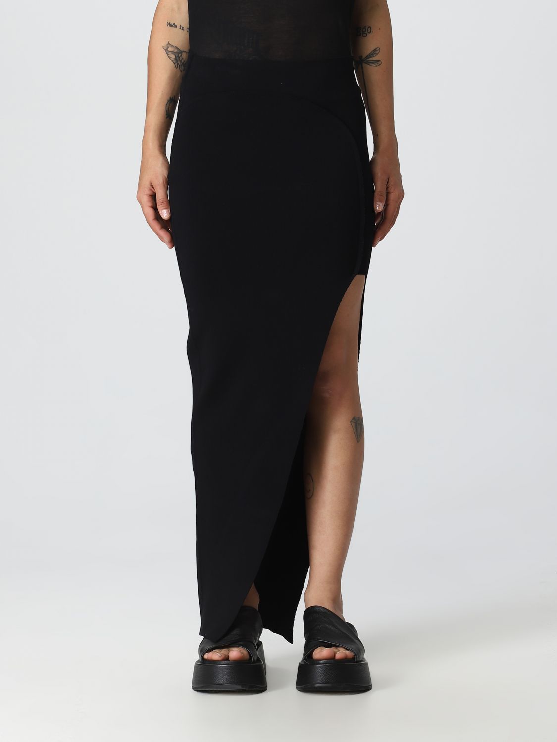 Rick Owens Skirt RICK OWENS Woman colour Black