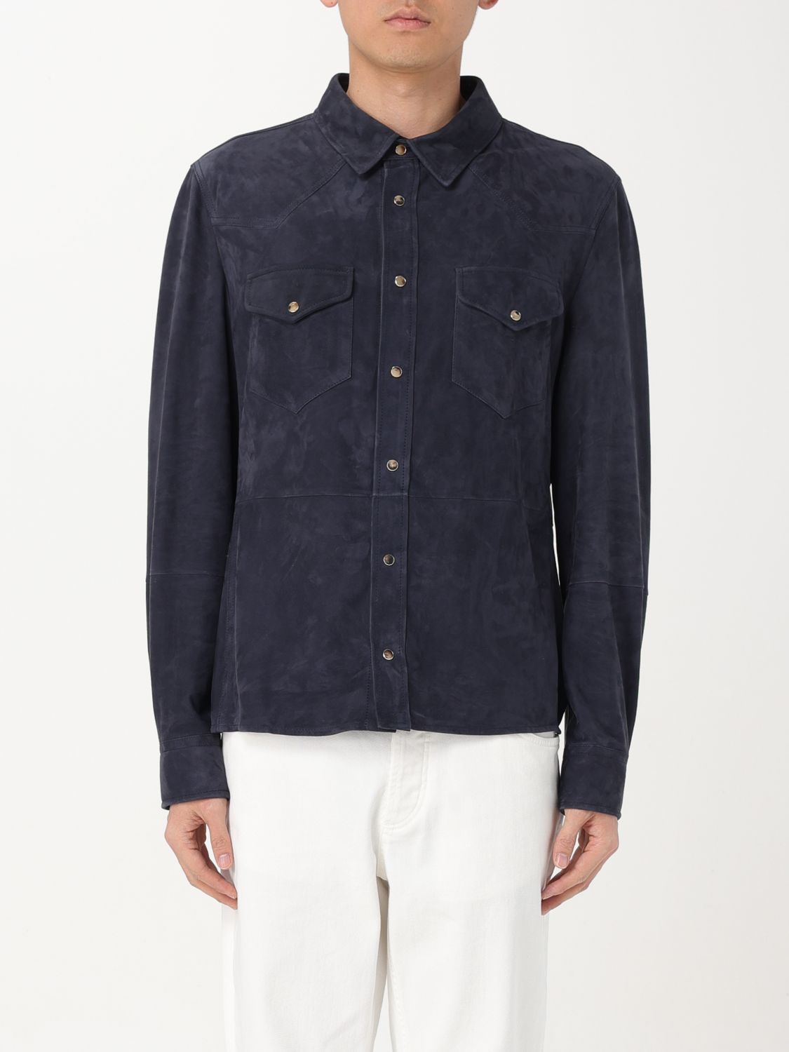 Brunello Cucinelli Shirt BRUNELLO CUCINELLI Men colour Denim