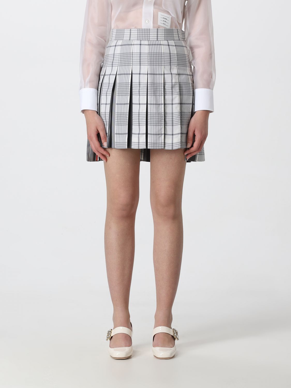 Thom Browne Skirt THOM BROWNE Woman colour Grey