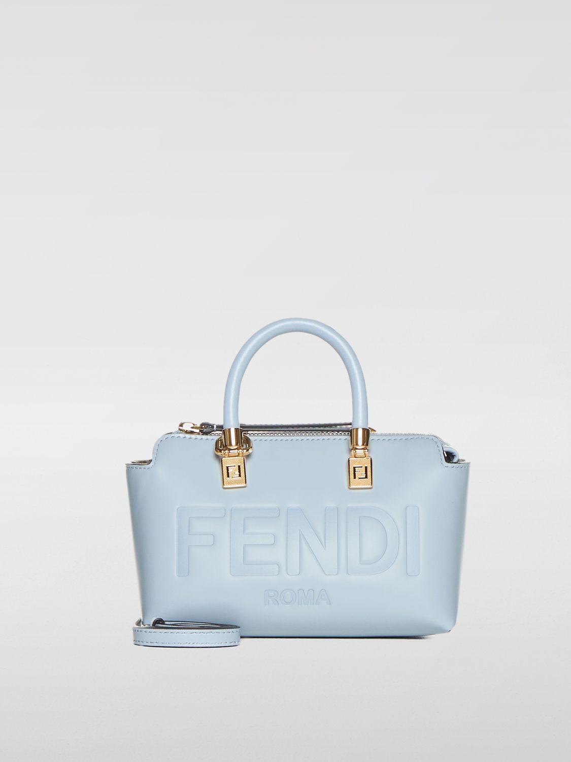 FENDI Handbag FENDI Woman color Gnawed Blue