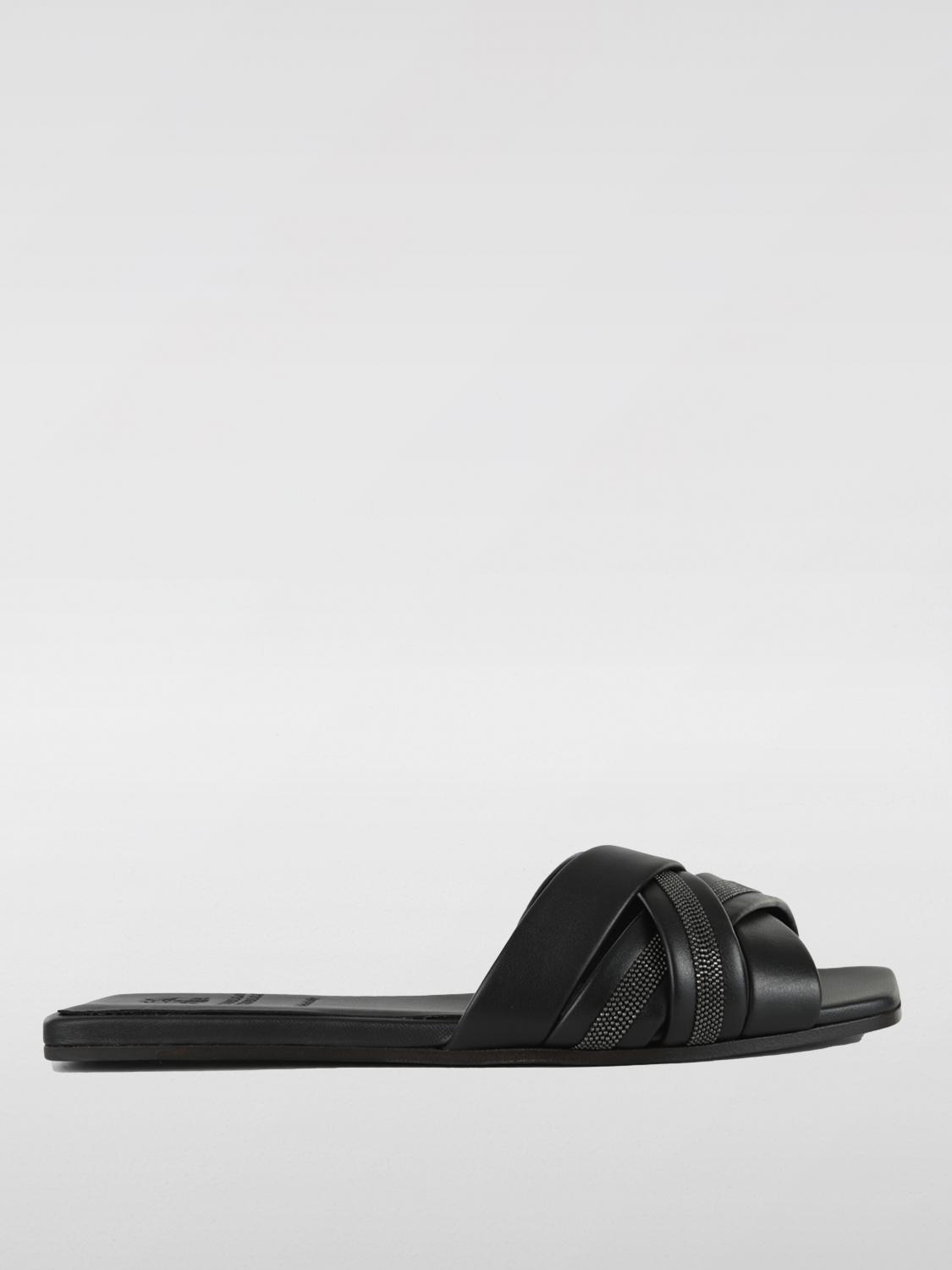 Brunello Cucinelli Flat Sandals BRUNELLO CUCINELLI Woman color Black