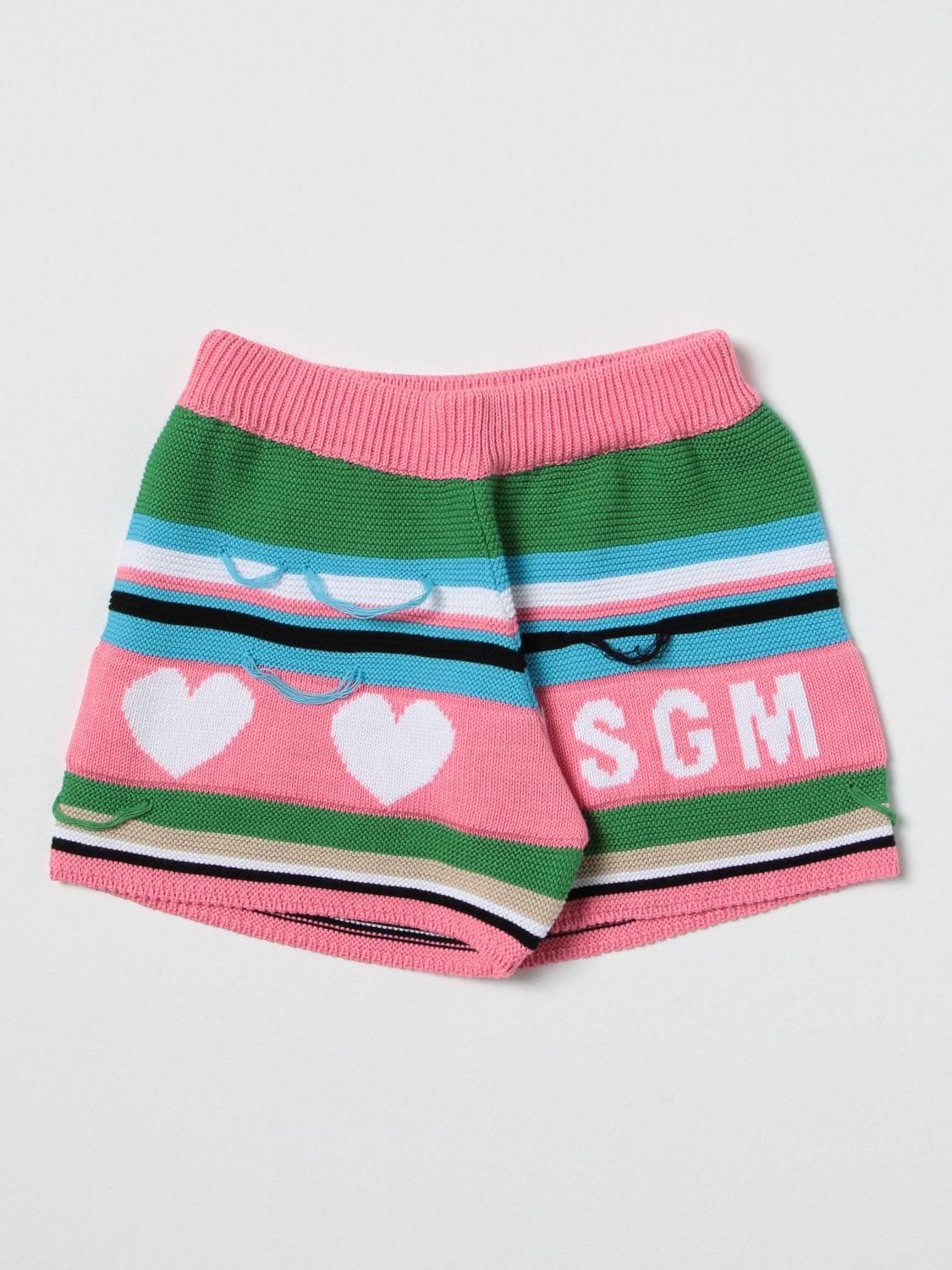 Msgm Kids Short MSGM KIDS Kids colour Pink