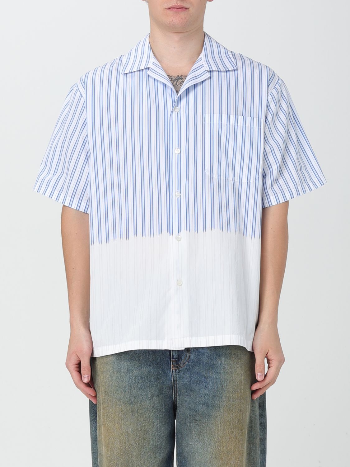 Msgm Shirt MSGM Men colour Gnawed Blue