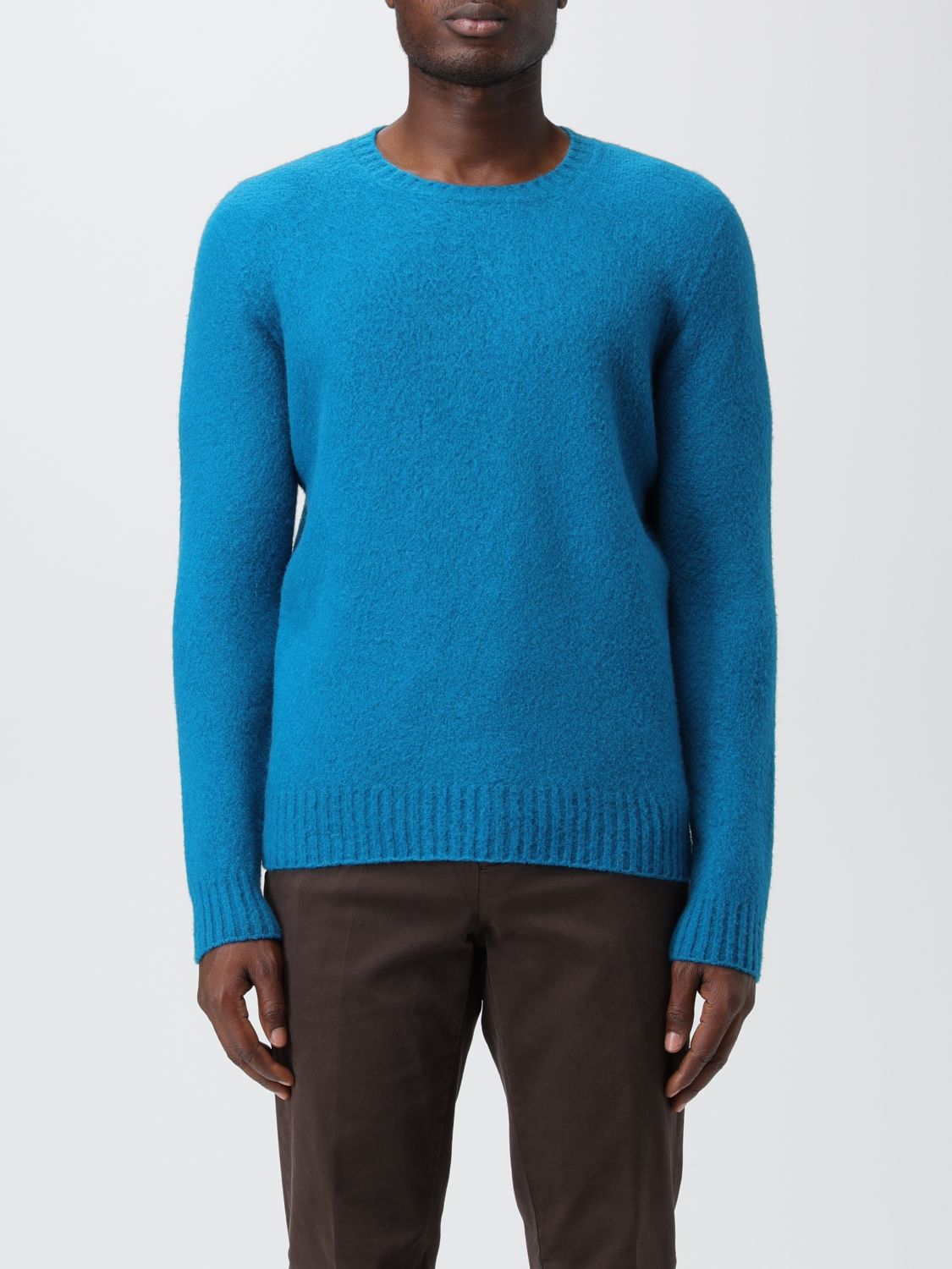 Drumohr Jumper DRUMOHR Men colour Gnawed Blue