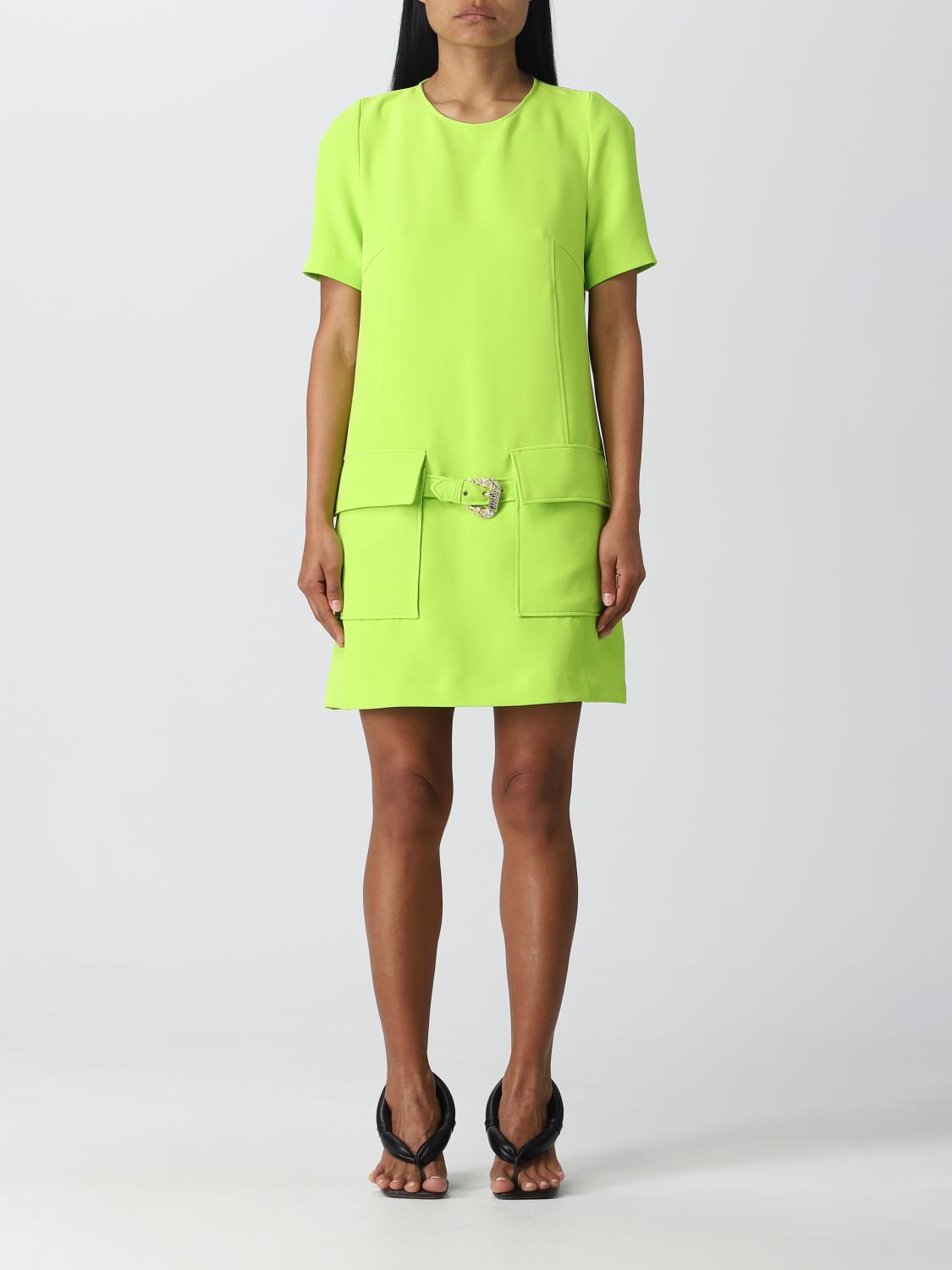 Versace Jeans Couture Dress VERSACE JEANS COUTURE Woman colour Lime