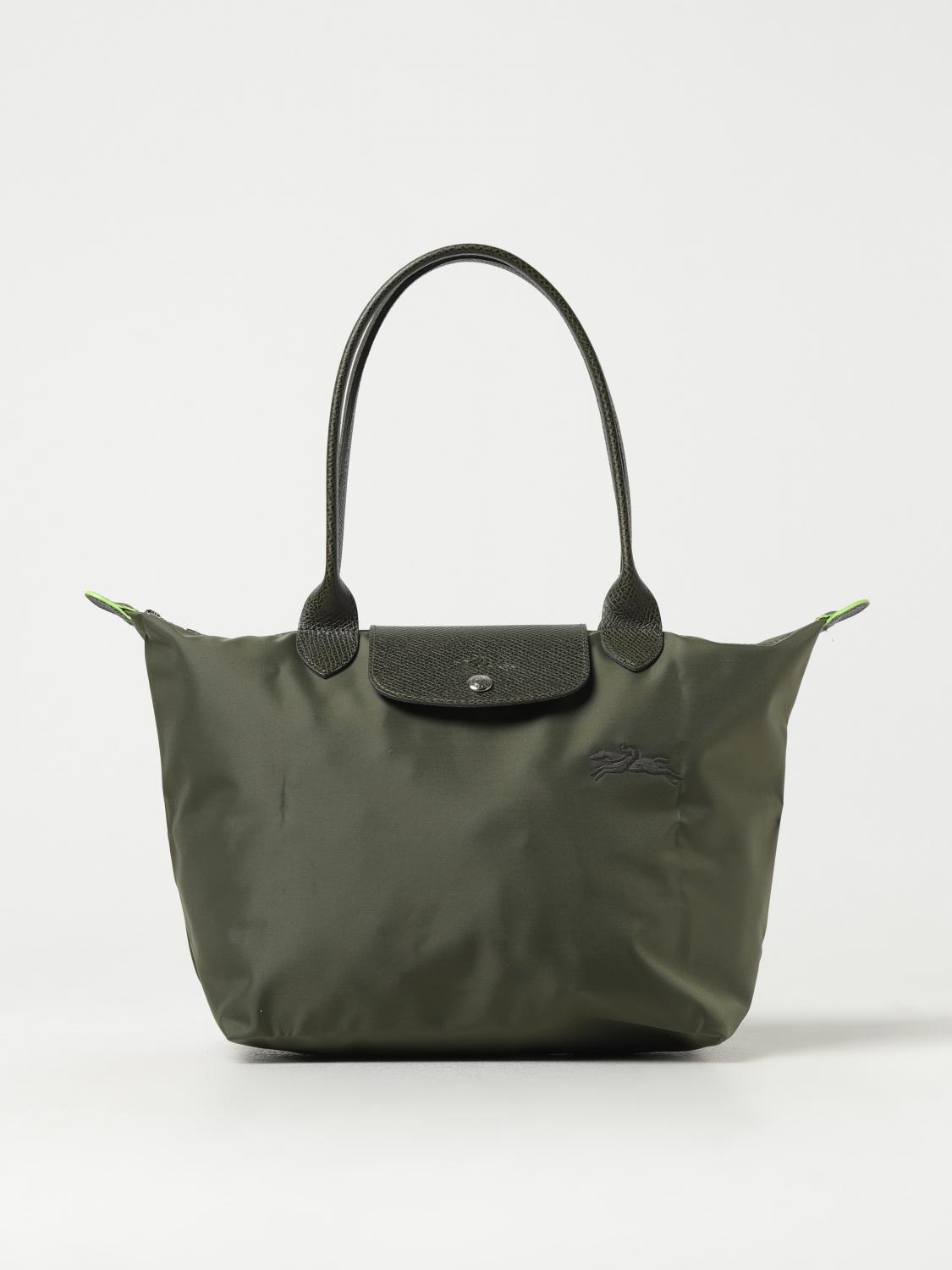  Longchamp Le Pliage recycled nylon and leather bag