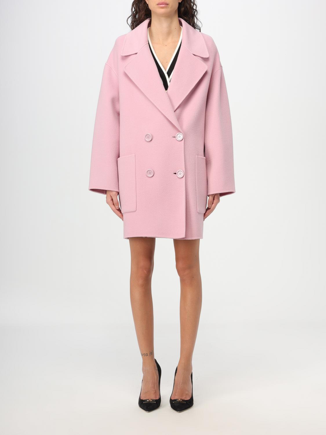 Elisabetta Franchi Coat ELISABETTA FRANCHI Woman colour Pink