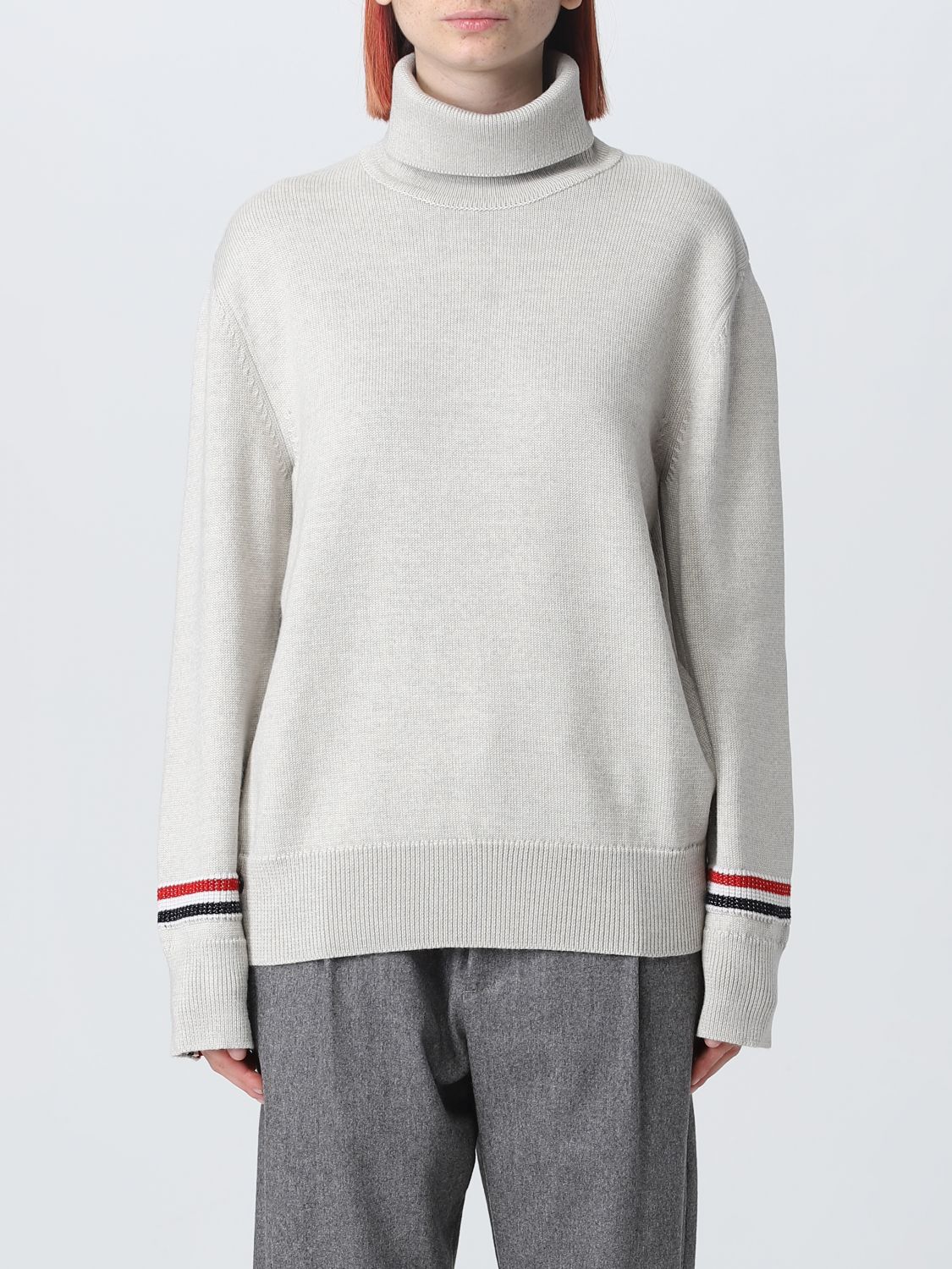 Thom Browne Jumper THOM BROWNE Woman colour Beige