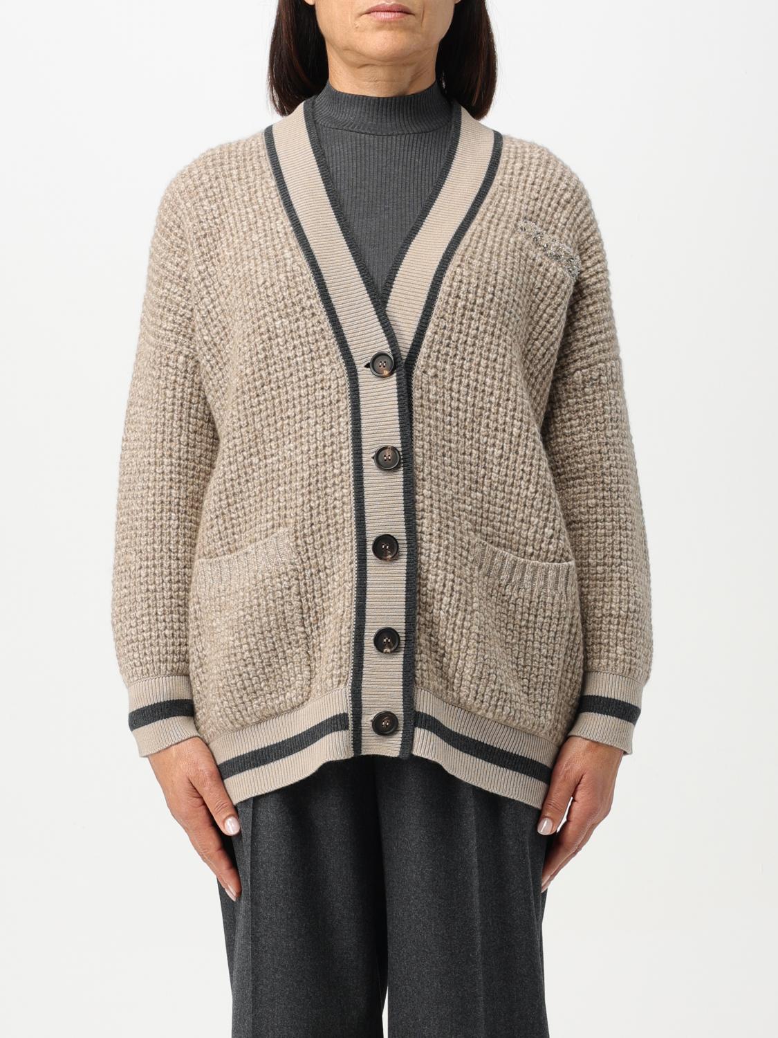 Brunello Cucinelli Cardigan BRUNELLO CUCINELLI Woman colour Beige