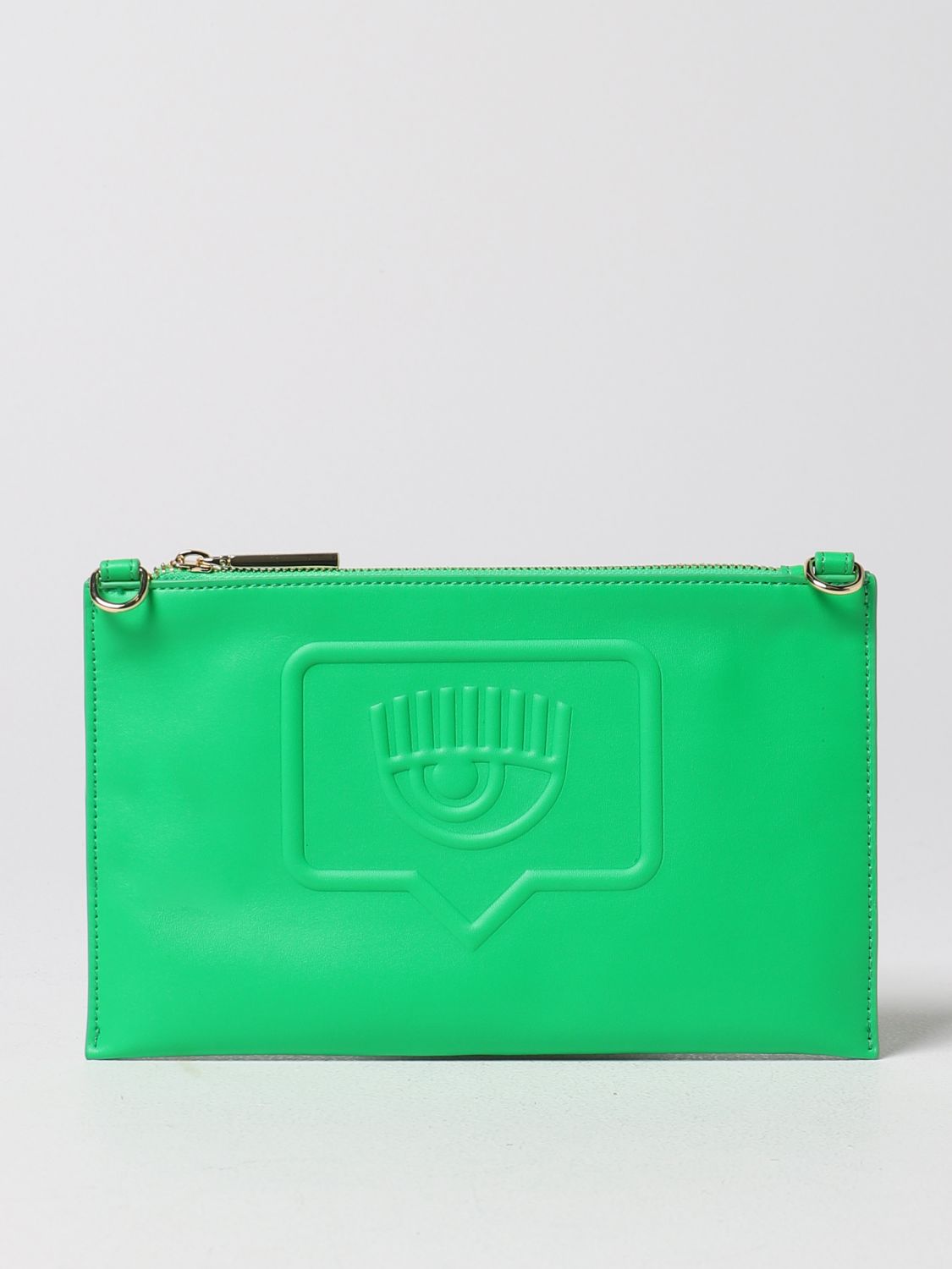 CHIARA FERRAGNI Clutch CHIARA FERRAGNI Woman colour Green