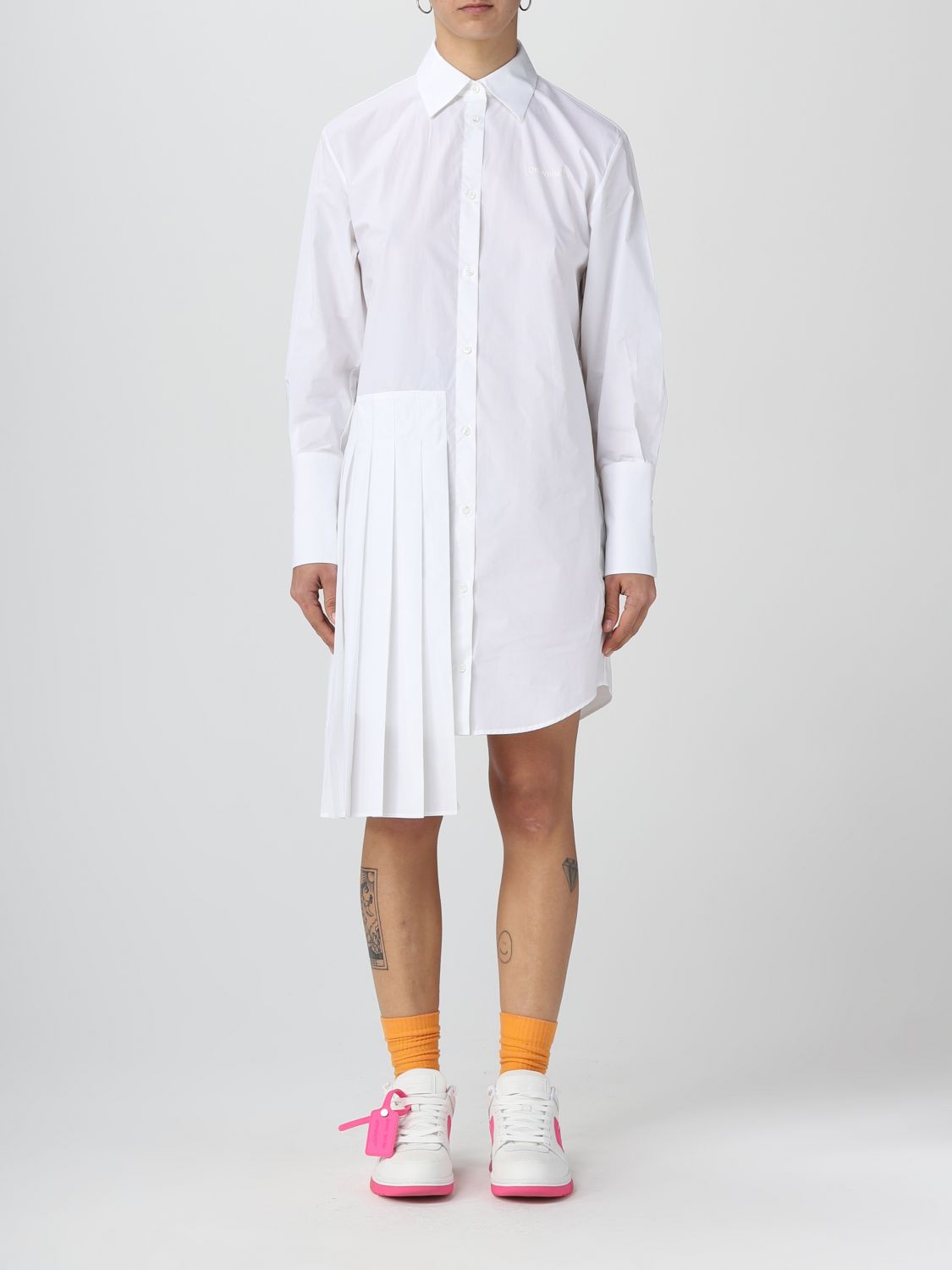 OFF-WHITE Dress OFF-WHITE Woman colour White